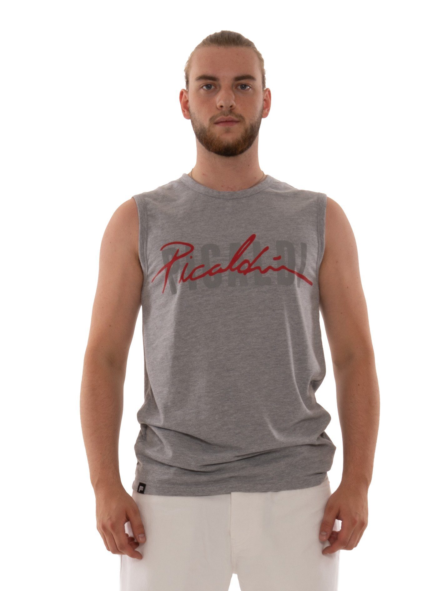 PICALDI Jeans Muskelshirt Collection Print, Rundhalsausschnit Grey