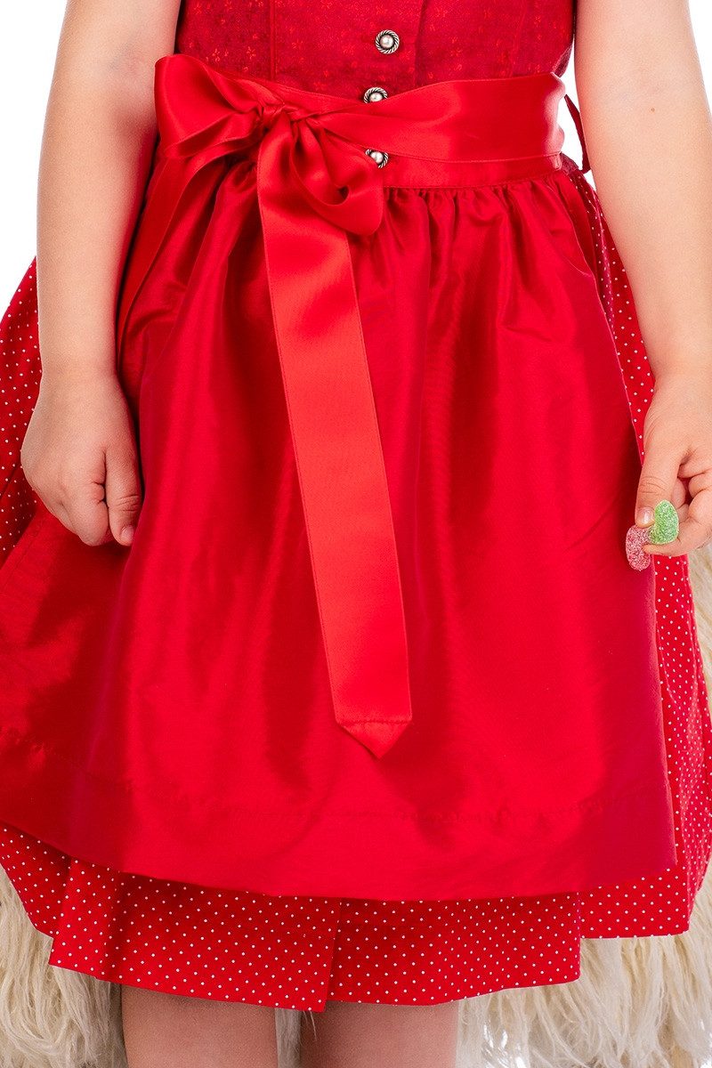 Isar-Trachten Dirndl Kinderdirndl 3tlg. - AVA - rot