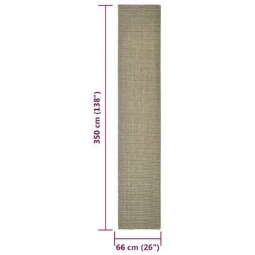 Teppich Sisalteppich für Kratzbaum Taupe 66x350 cm, vidaXL, Rechteckig, Höhe: 0 mm