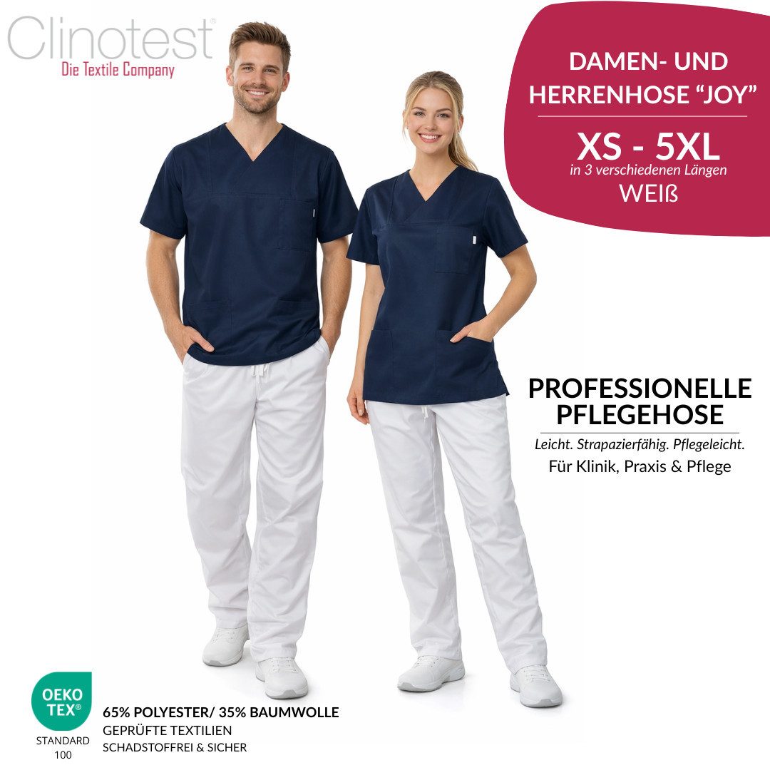 Clinotest Arbeitshose Joy, Schlupfhose/Pflegehose/Schwesternhose/Arzthose, Unisex