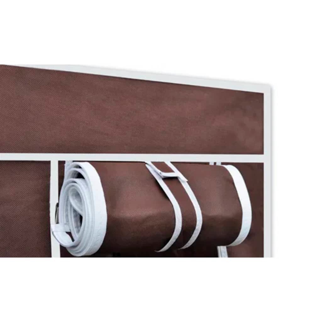 vidaXL Stoffschrank Stoffschränke 2 Stk. Braun (1-St)