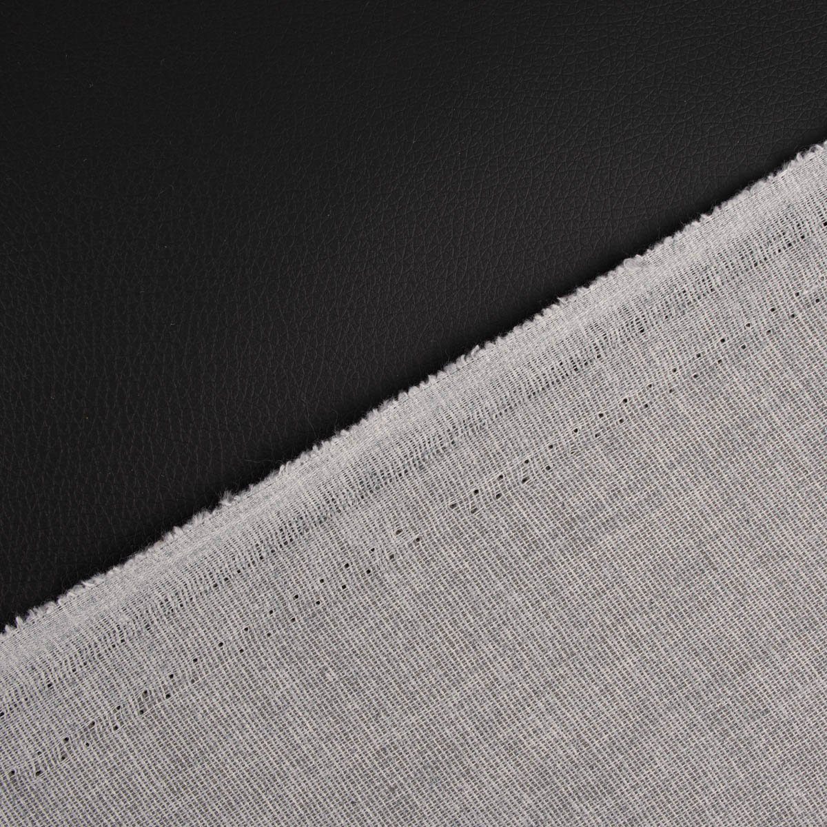 SCHÖNER LEBEN. Stoff Kunstleder Polsterkunstleder Kreativleder schwarz 1,4m Breite, abwaschbar