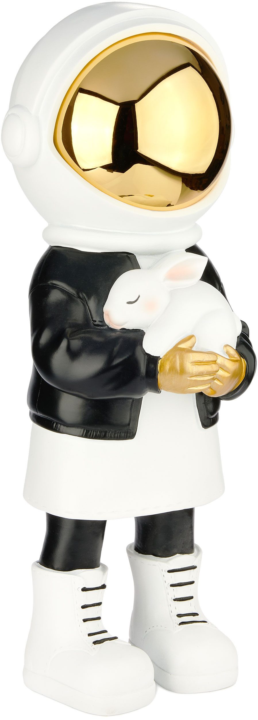BRUBAKER Dekofigur Astronautin mit weißem Hasen günstig online kaufen