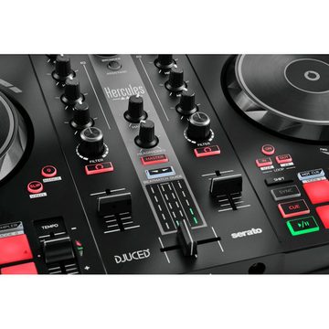 HERCULES DJ Controller Inpulse 300 MK2 mit DJ45 Kopfhörer und Mikrofasertuch