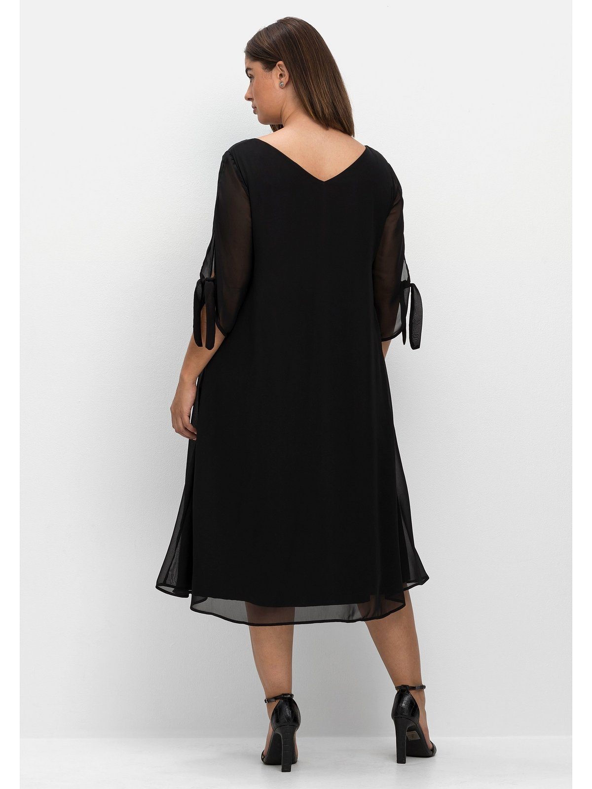 Sheego Midikleid Große Größen im Lagenlook und A-Linie
