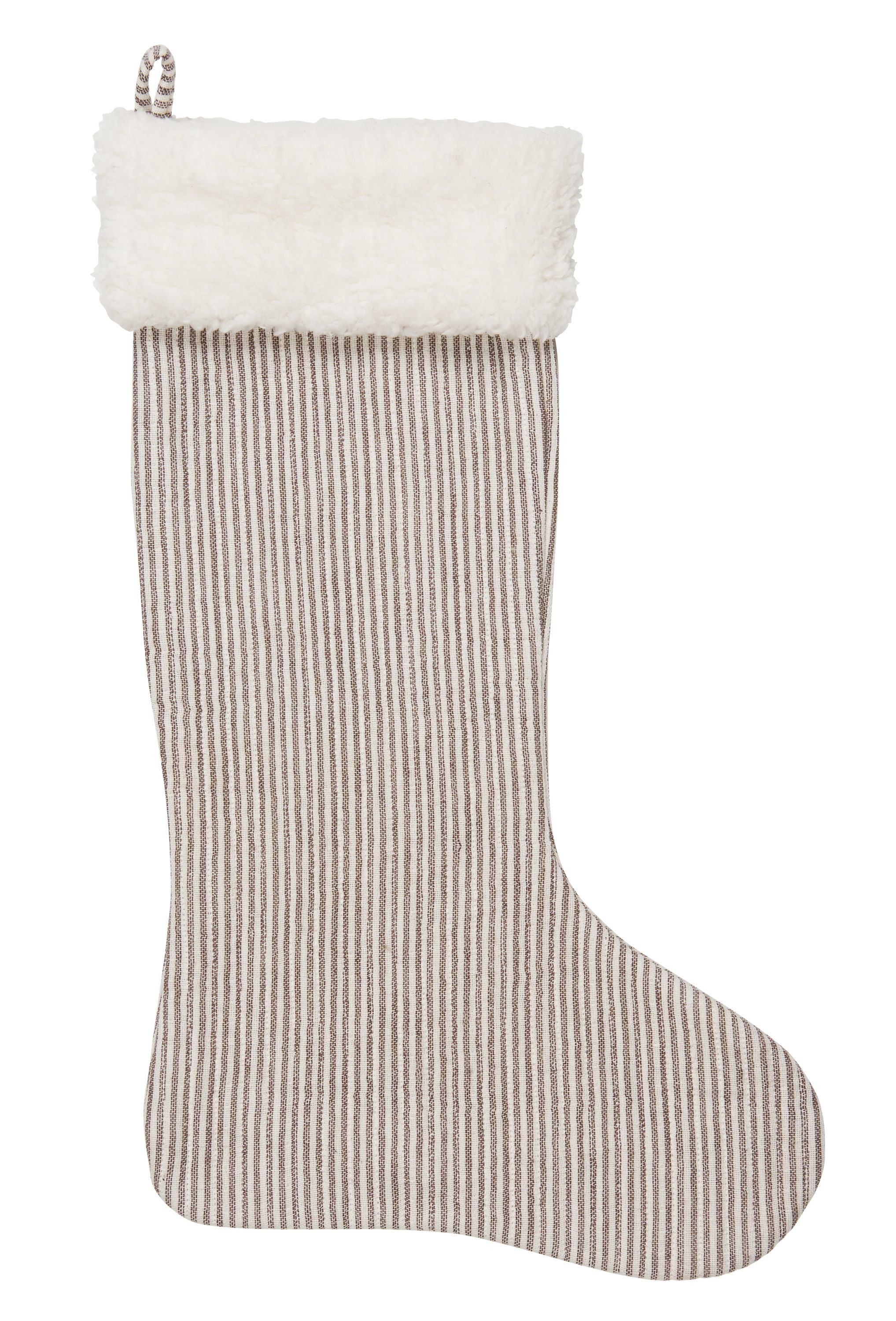 Ib Laursen Christbaumschmuck Ib Laursen Weihnachtsstrumpf Nikolausstrumpf Weihnachtensdeko Braun