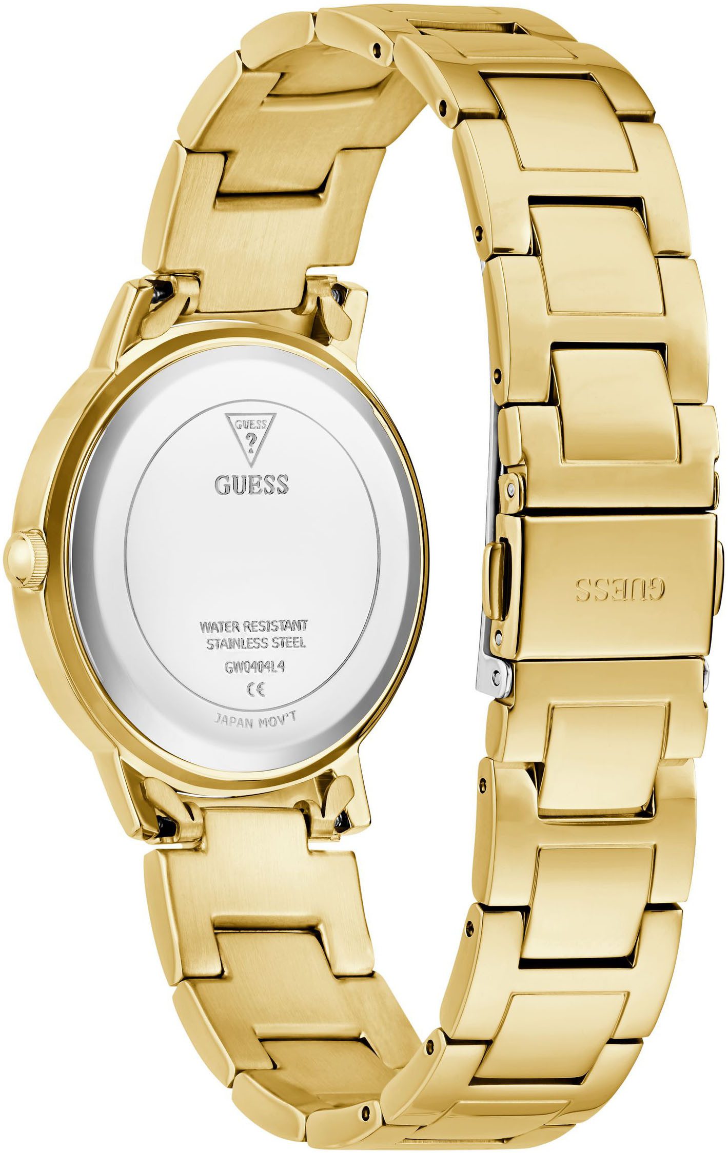 Guess Quarzuhr DAWN GW0404L4, Armbanduhr, Damenuhr, Edelstahlarmband
