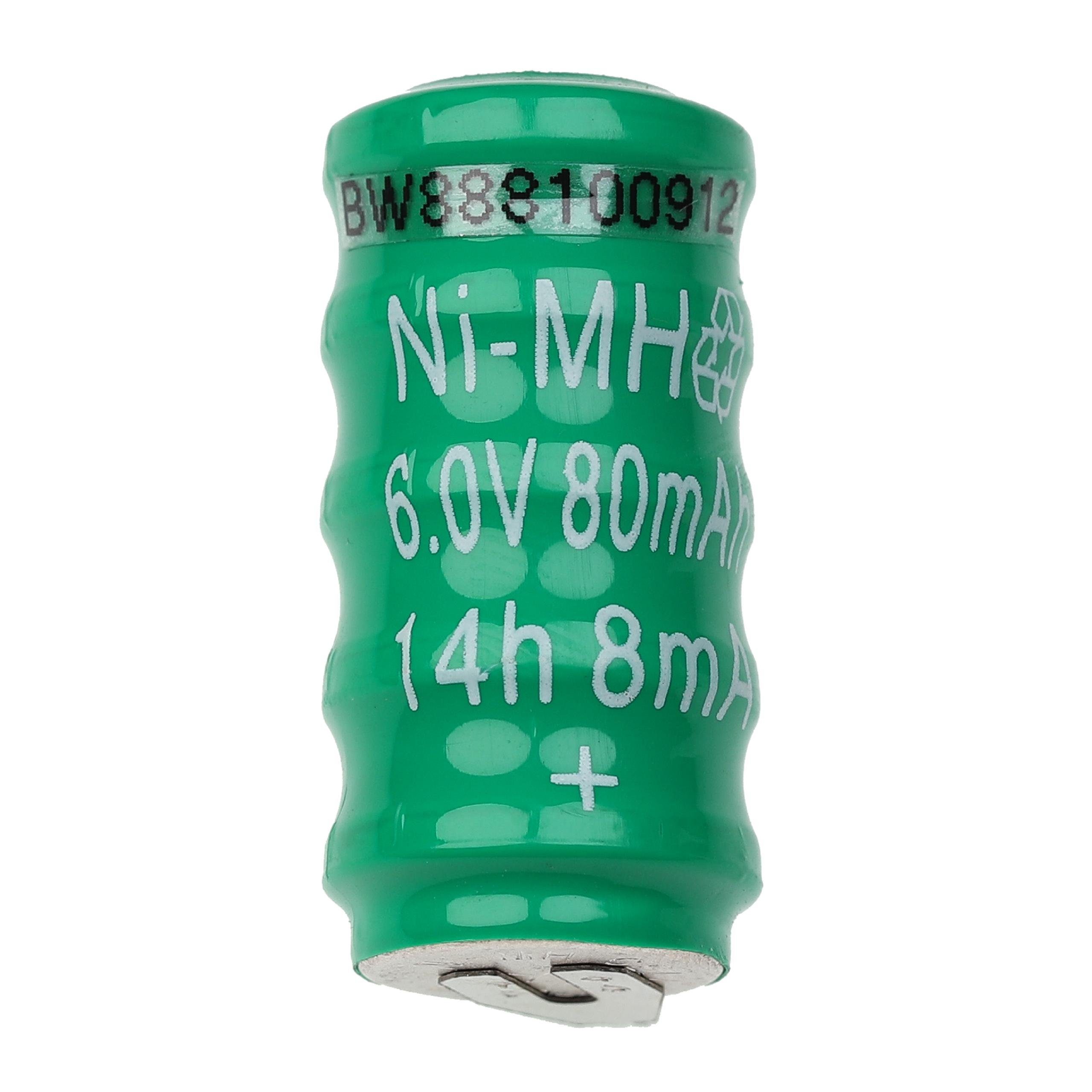 vhbw Akku NiMH 80 mAh (6 V)