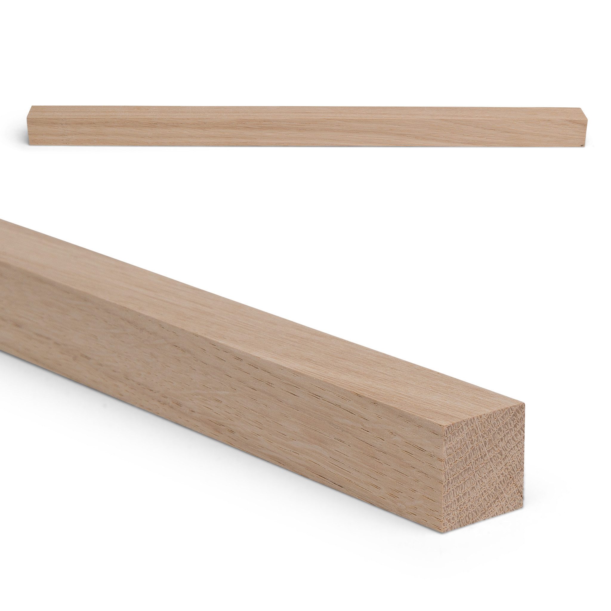 Woodsellers Kantholz Holzleiste - Eiche gehobelt - 20 x 20 x 350 mm, (1-tlg), Woodsellers - Massivholzleiste - Eiche gehobelt - 20x20x350-1000mm