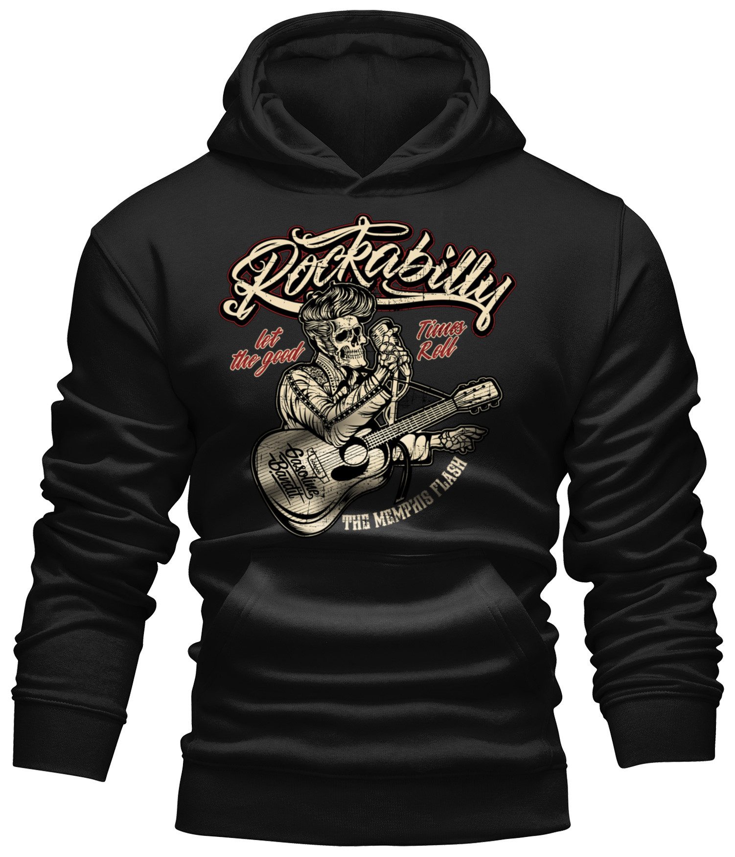 Kapuzensweatshirt für Rockabilly Fans: Memphis Flash
