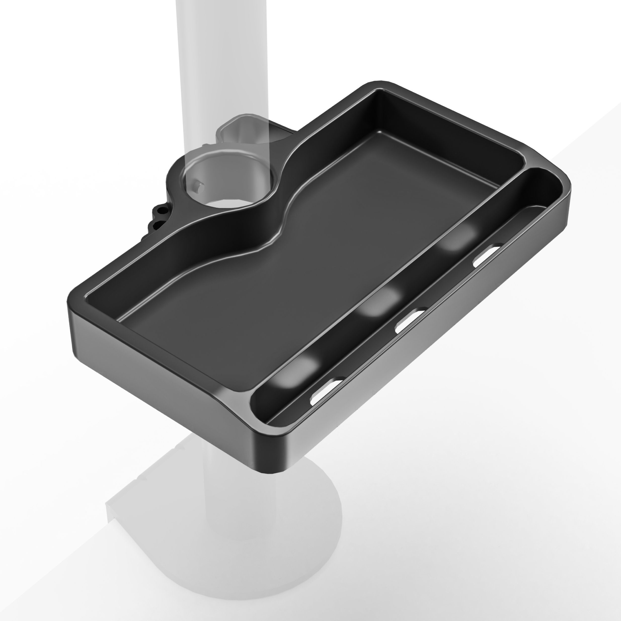 ONKRON Monitor-Halterung Regal Büro-Organisator Schreibwaren für Monitor Halterung A35, (bis 65,00 Zoll, Regal für Handy und Schreibwaren, Regal für Handy und Schreibwaren, Universalhalterung und Ständer-Organizer bis 3 kg)