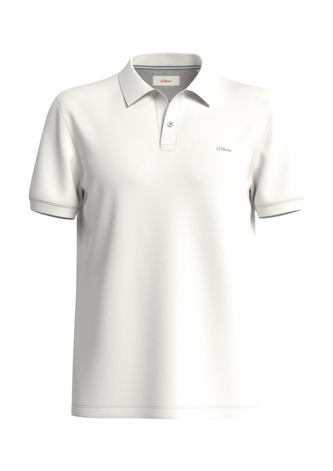 s.Oliver Poloshirt Basic (1-tlg) Piqué, Kragen, Knöpfe, Logo-Stickeri