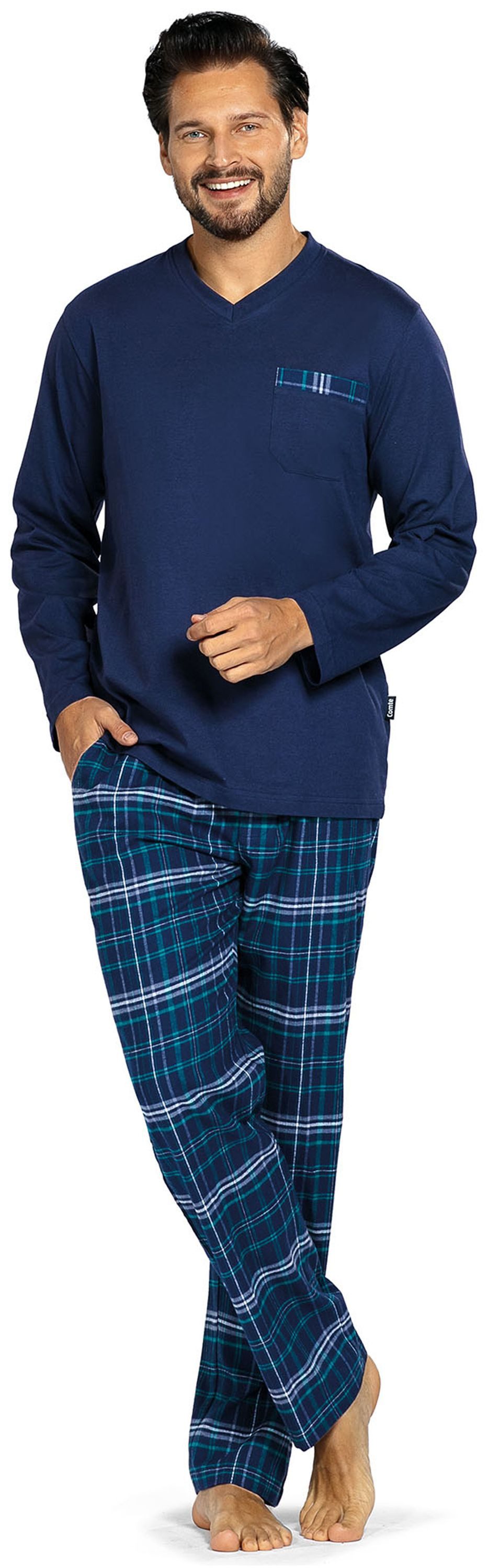 Comte Schlafanzug Gentle Frost (Set, 2 tlg., 2-teilig) Herren Pyjama lang L günstig online kaufen