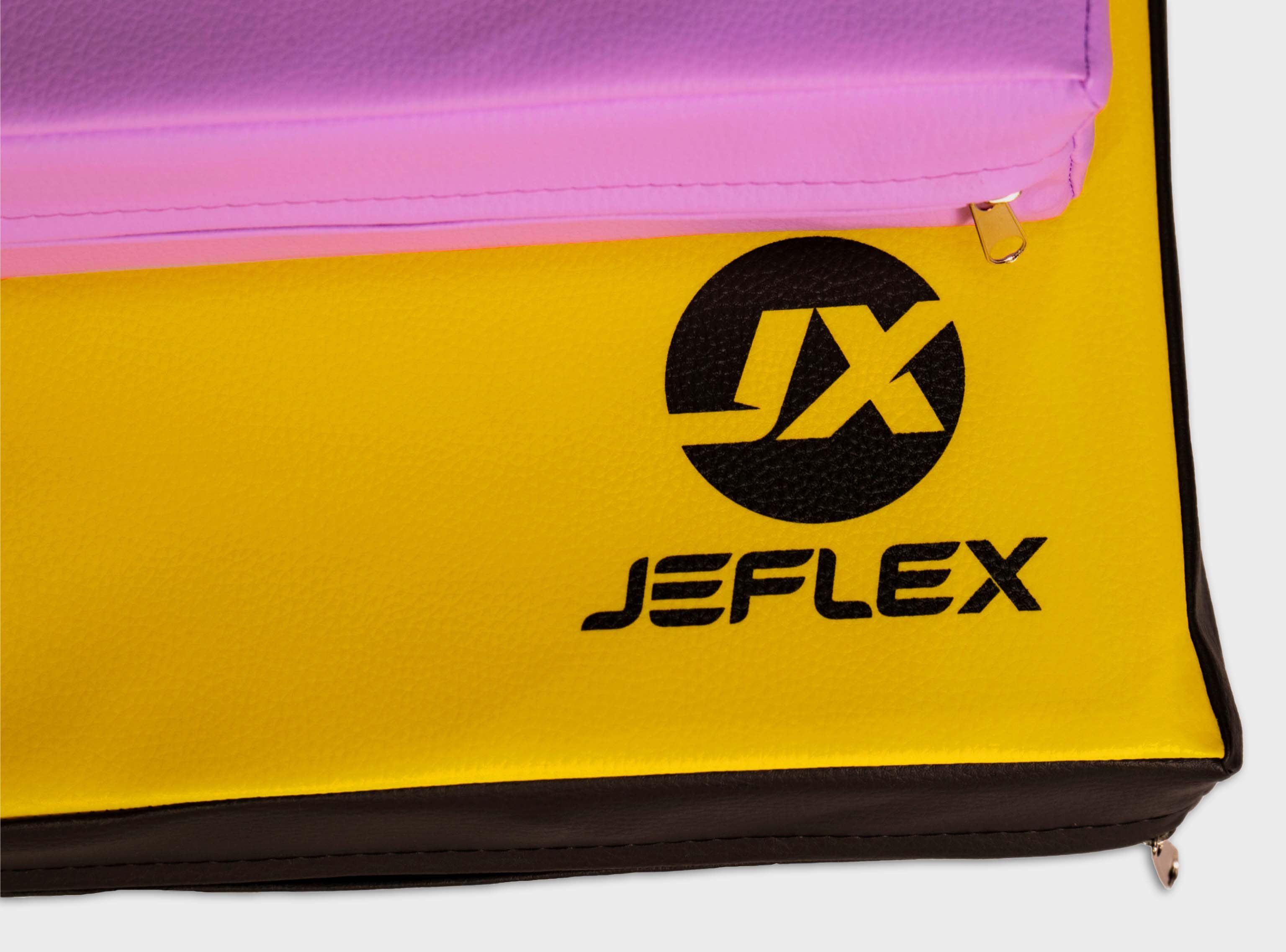 Jeflex Weichbodenmatte, 8cm, 100cm Gelb/Schwarz Made in Germany x 210cm x