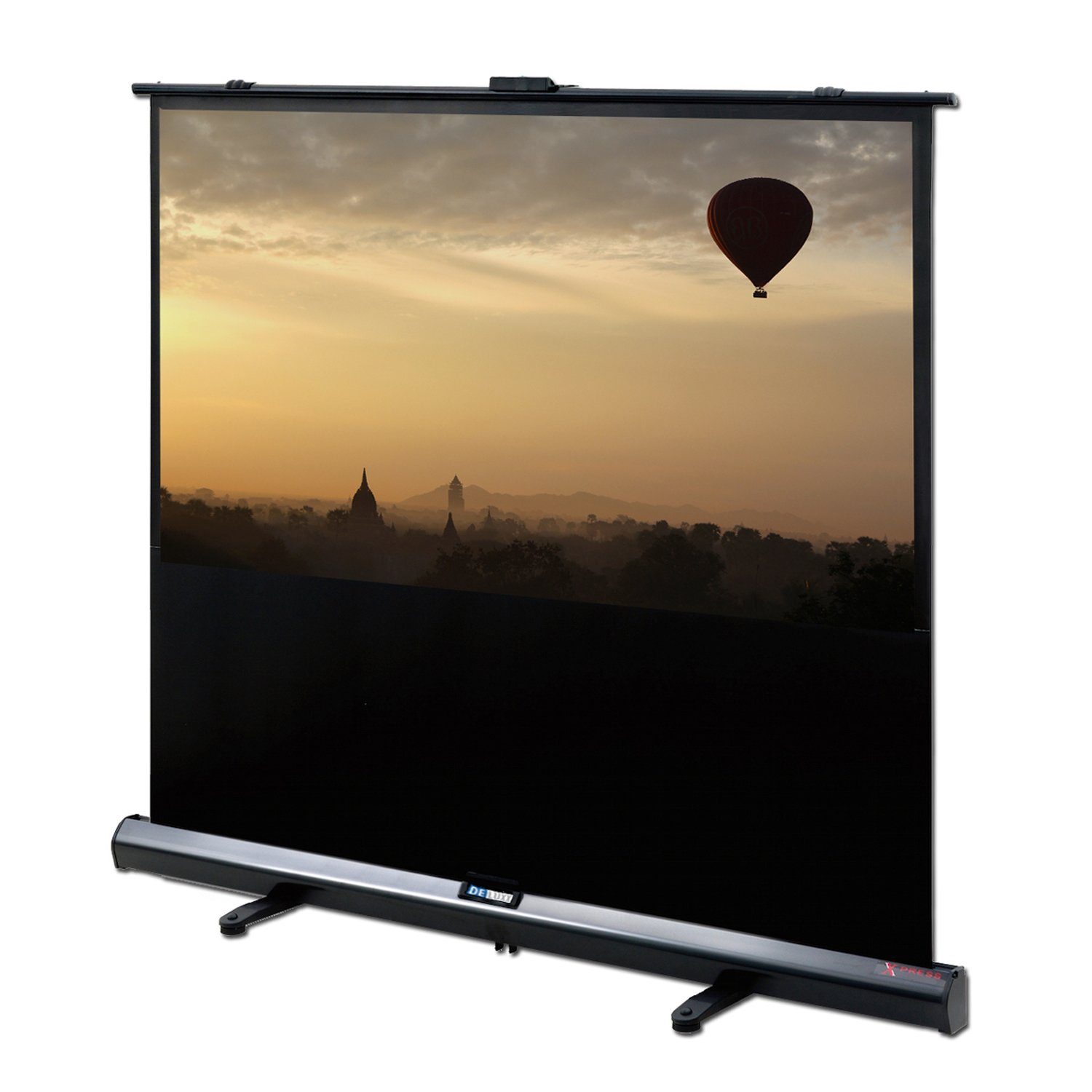 Deluxx Advanced Portable - Polaro Pull-Up-Leinwand (schwarze Rückseite)