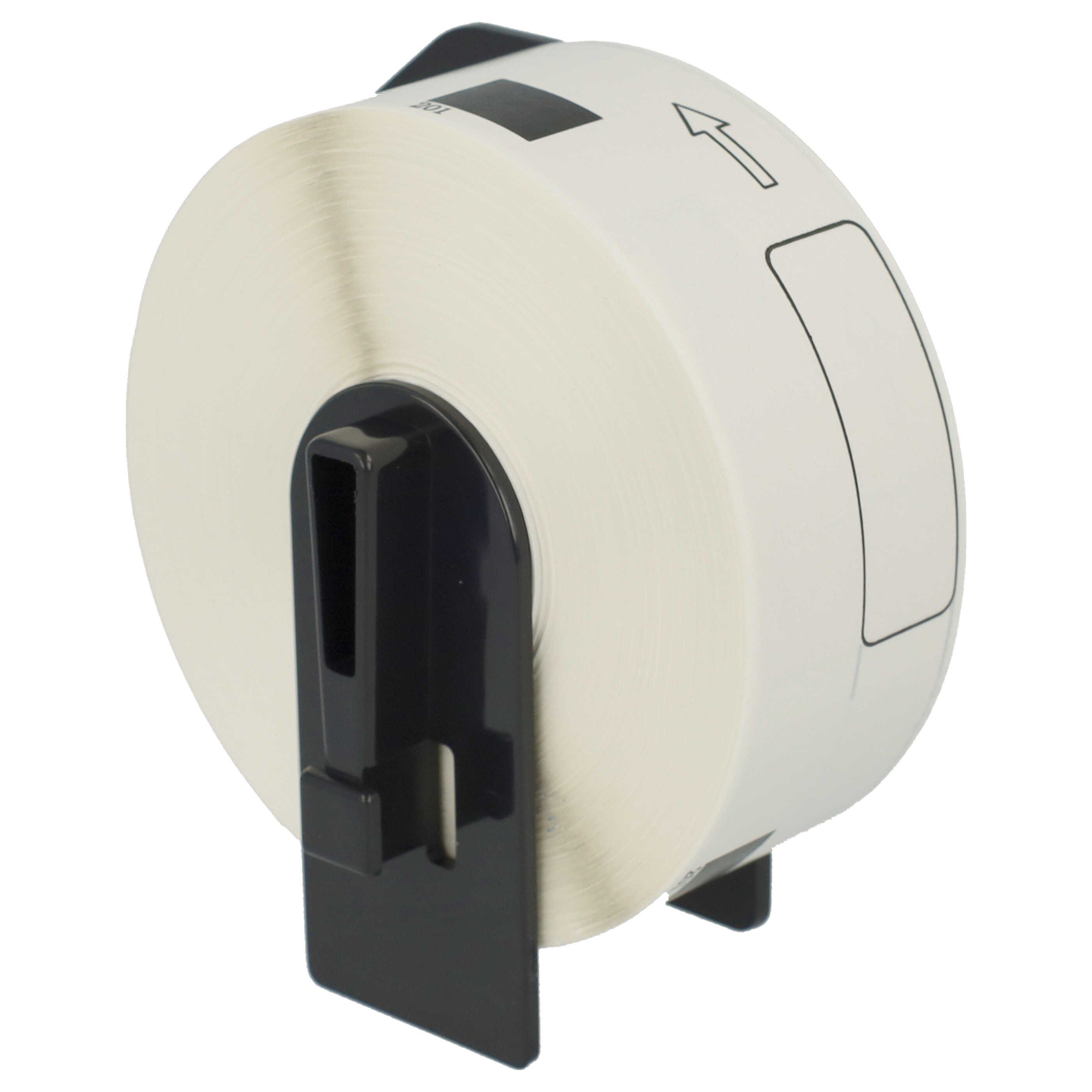 vhbw Etikettenpapier passend für Brother PT QL500BW, QL-550, QL-560, QL-500, QL-500A, Wetterfest