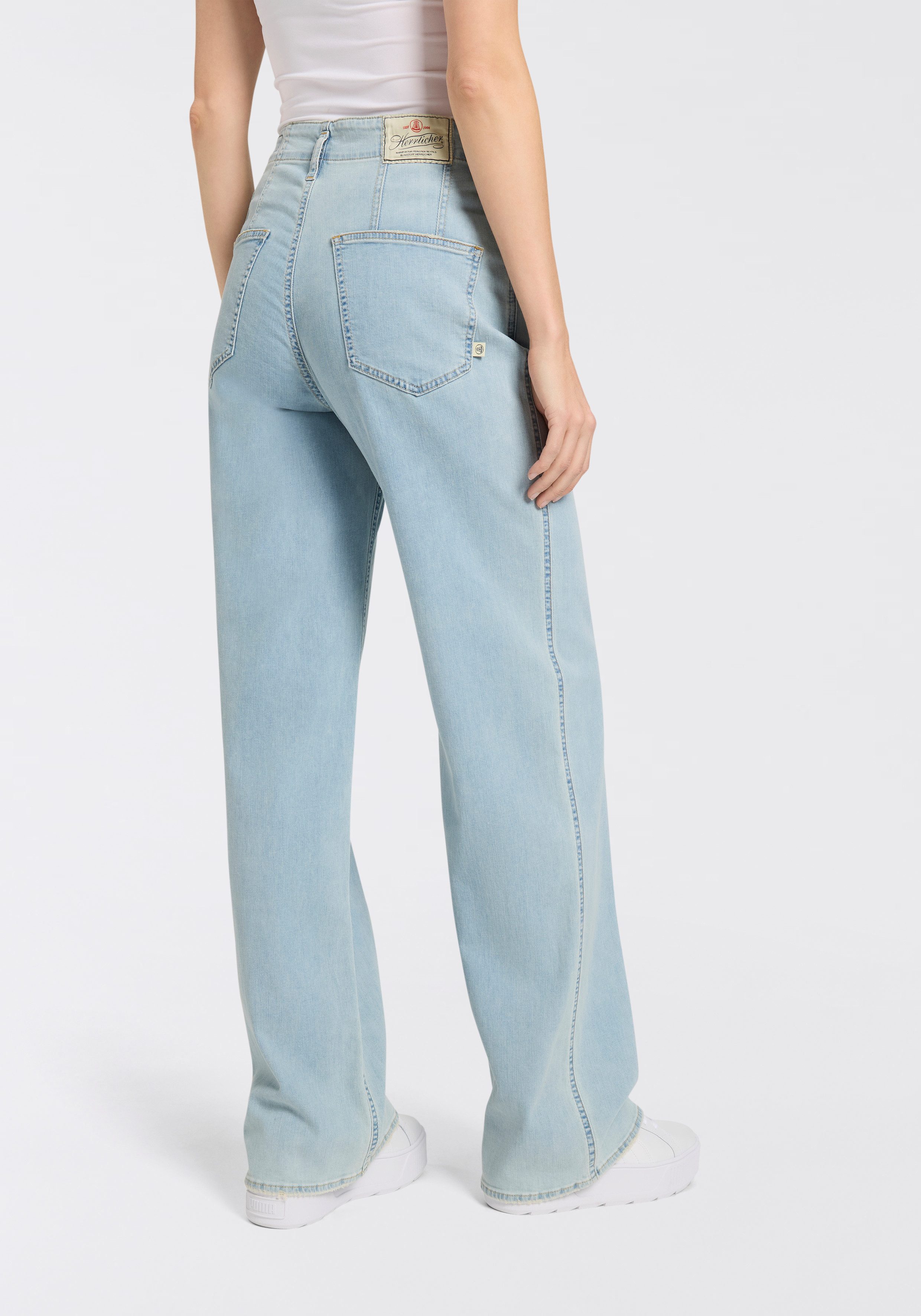Herrlicher High-waist-Jeans Baggy Straight Recycled Denim günstig online kaufen