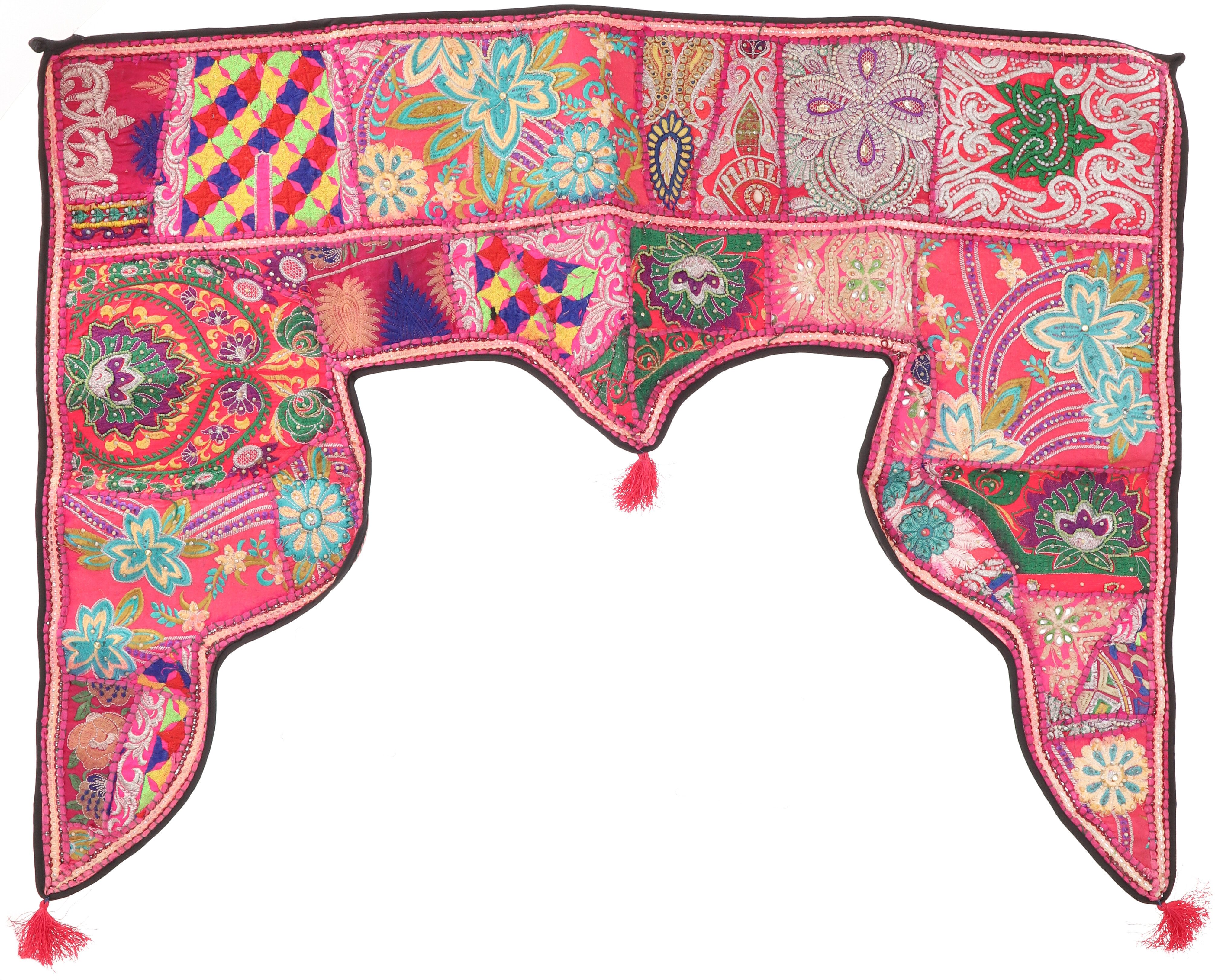 Guru-Shop Wandteppich Orientalischer Wandbehang, indischer Türbehang,.., Höhe: 80 mm