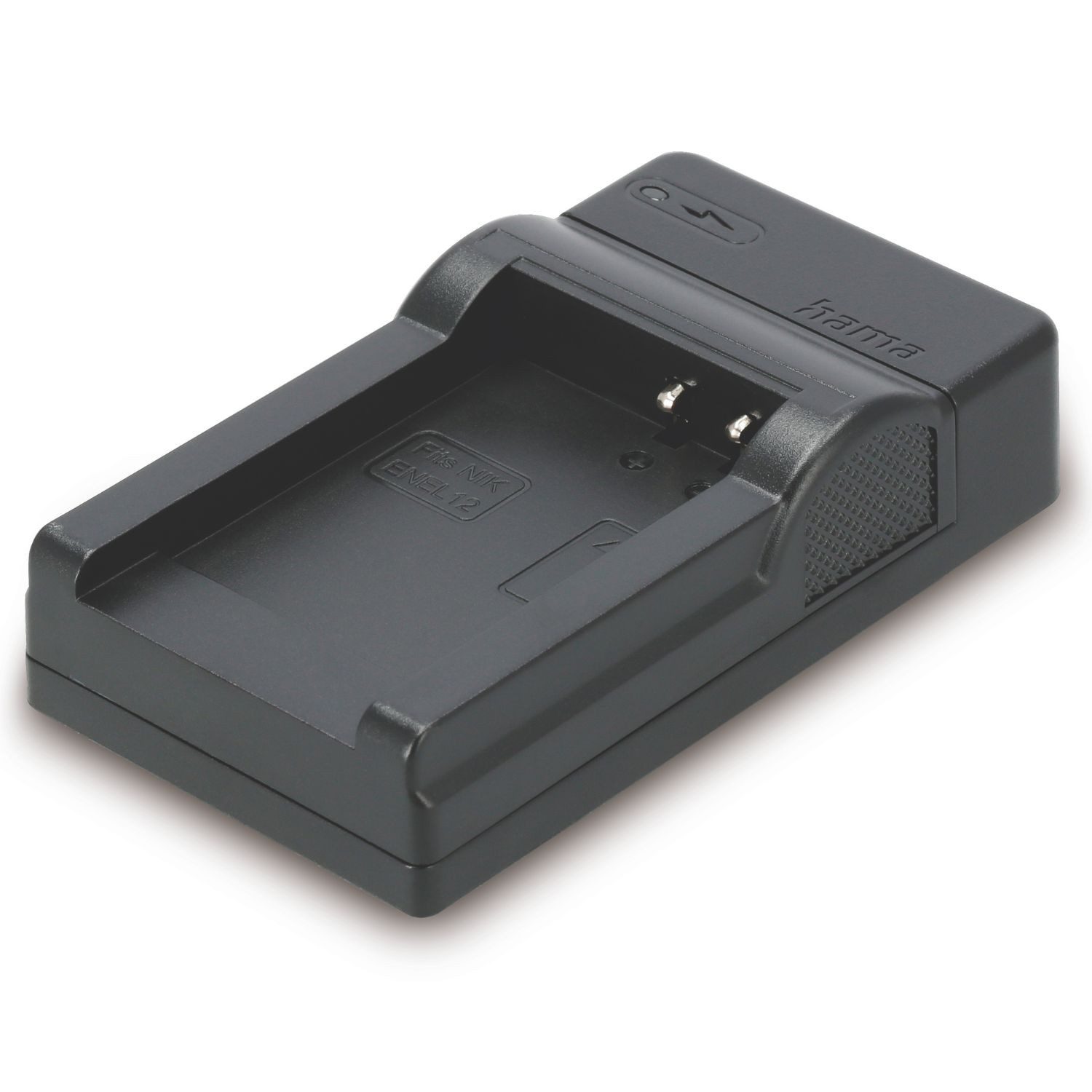 Hama USB Ladegerät Travel für Nikon EN-EL12 Akku Kamera-Ladegerät (Set, Lader Battery Charger Power Adapter Accu für Nikon ENEL12)