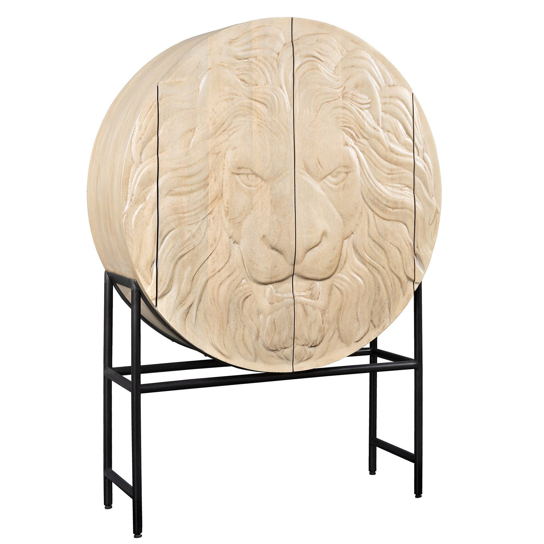 riess-ambiente Highboard LION 140cm weiß / günstig online kaufen