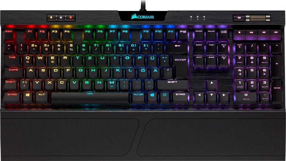 Corsair K70 RGB MK.2 LOW PROFILE RAPIDFIRE Gaming-Tastatur, Mechanische  Gaming-Tastatur, kabelgebunden