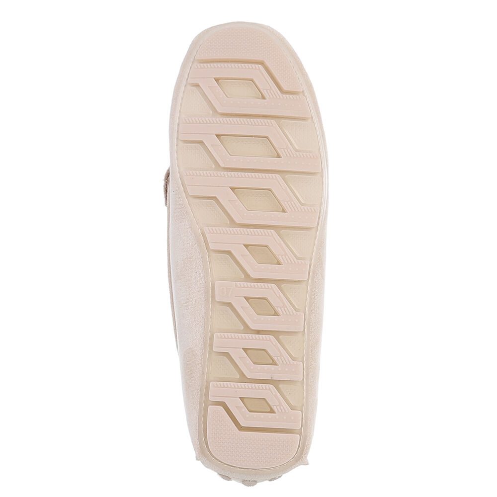 Ital-Design Elegante Mokassins mit Schnalle für Damen, ideal für Freizeit Slipper (91261092) Flach Mokassins in Beige