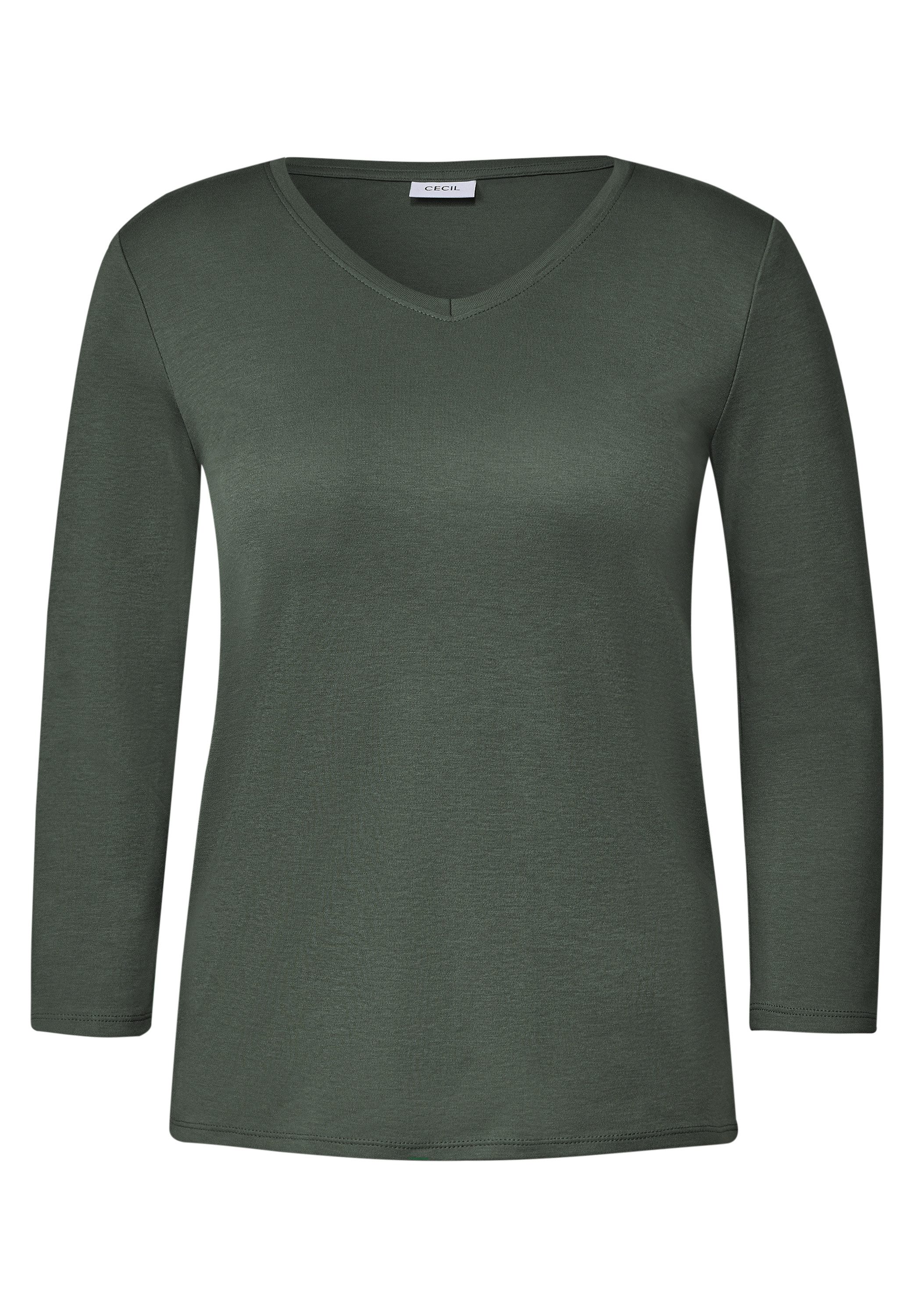 CECIL V-Shirt aus reiner Baumwolle – Bild 4 von 5