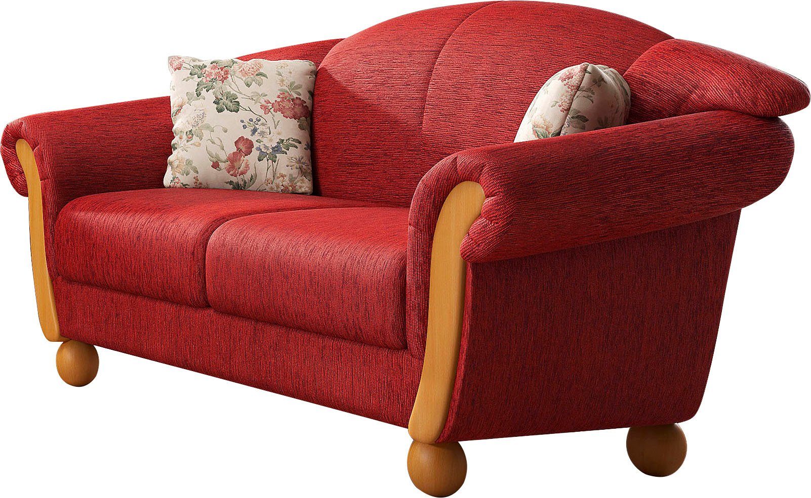 Home affaire 2-Sitzer Milano, bequem durch Federkern, kompakte Stellmaße: Breite 159cm
