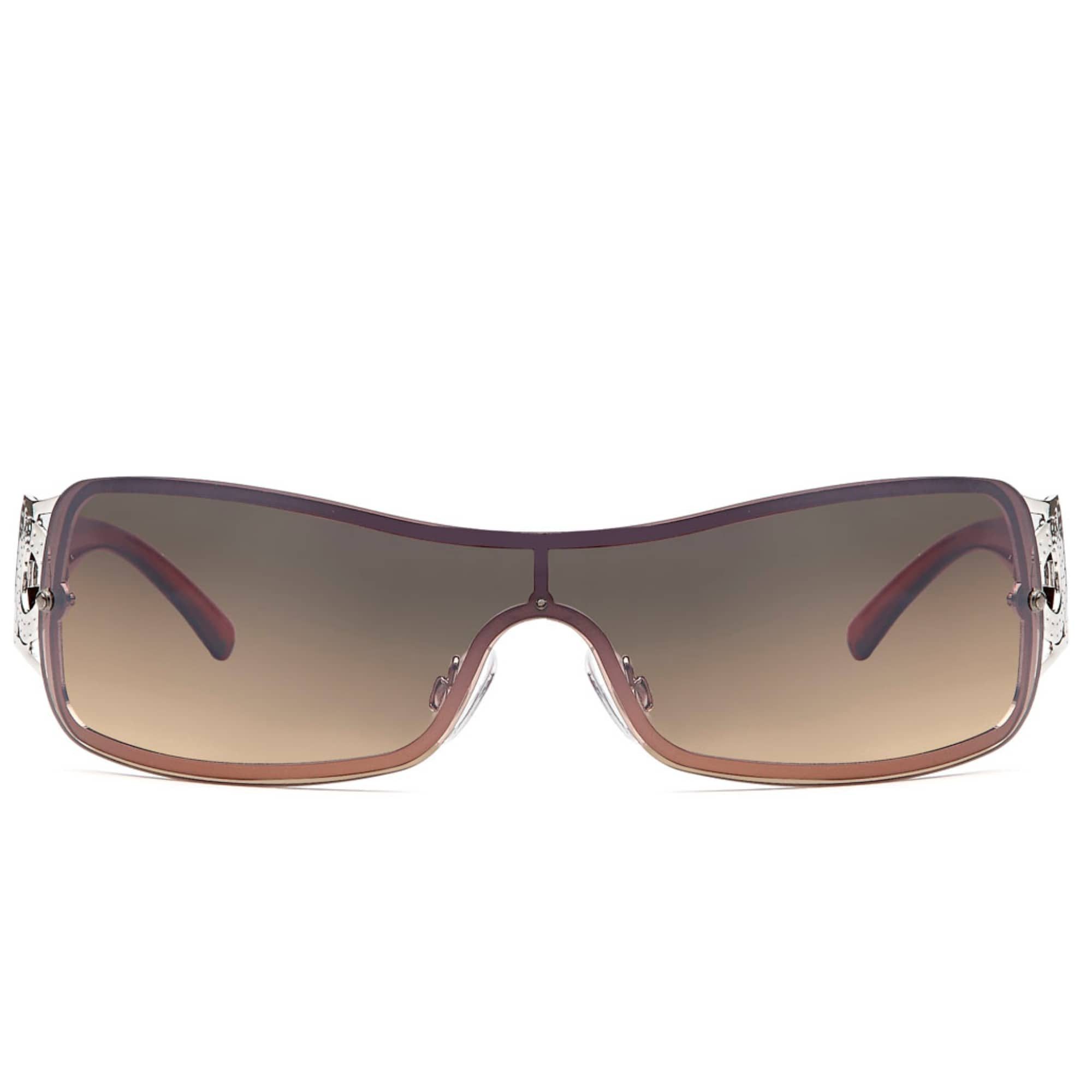 BEZLIT Eyewear Monoscheibensonnenbrille Damen Monoscheiben Sonnenbrille (1-St) mit verziertem Bügel