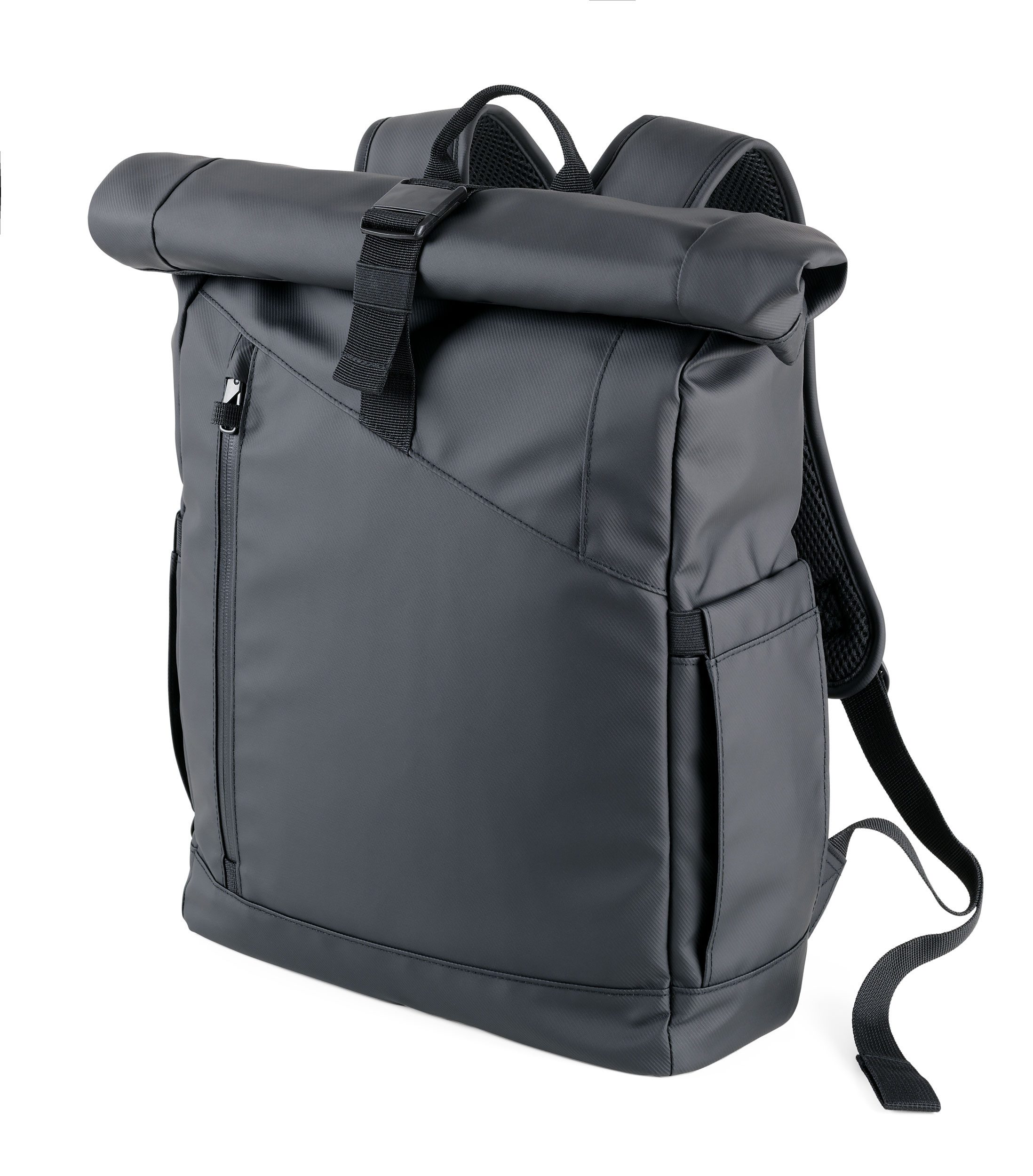 TROIKA Rucksack TROIKA BLACK ROLL TOP