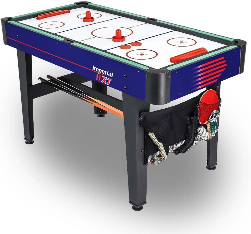 Carromco Multifunktionstisch Imperial-XT Tischspiele - 7 in 1 mit Billard, Tischtennis, Gleithockey, Eishockey & mehr