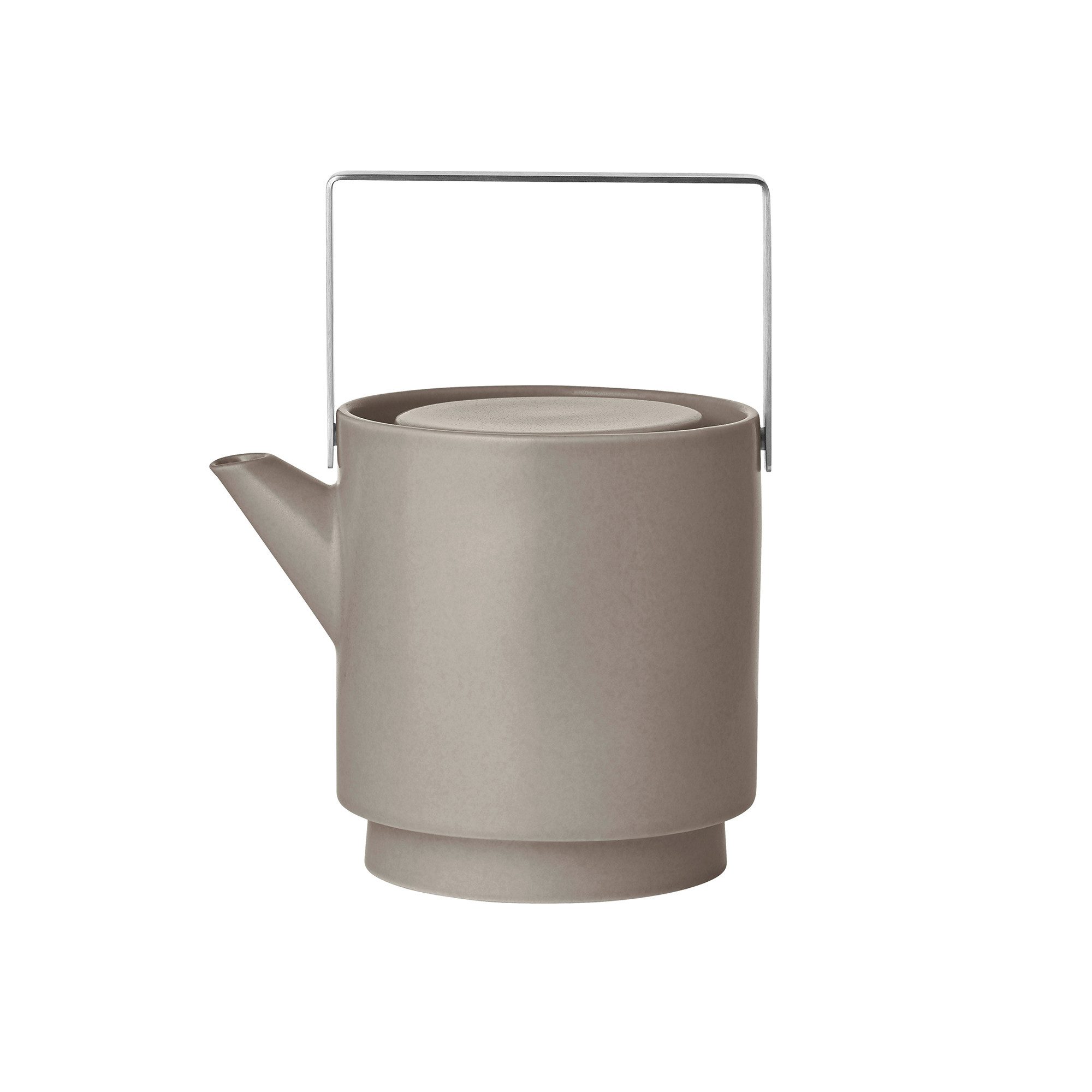 blomus Teekanne -MAKOTO- Teekanne mit Deckel, Kanne für Tee: Modernes Design, 1 l, (1-St), Zeitlose Teekanne, inkl. Teesieb, Metallhenkel mit sicherem Halt