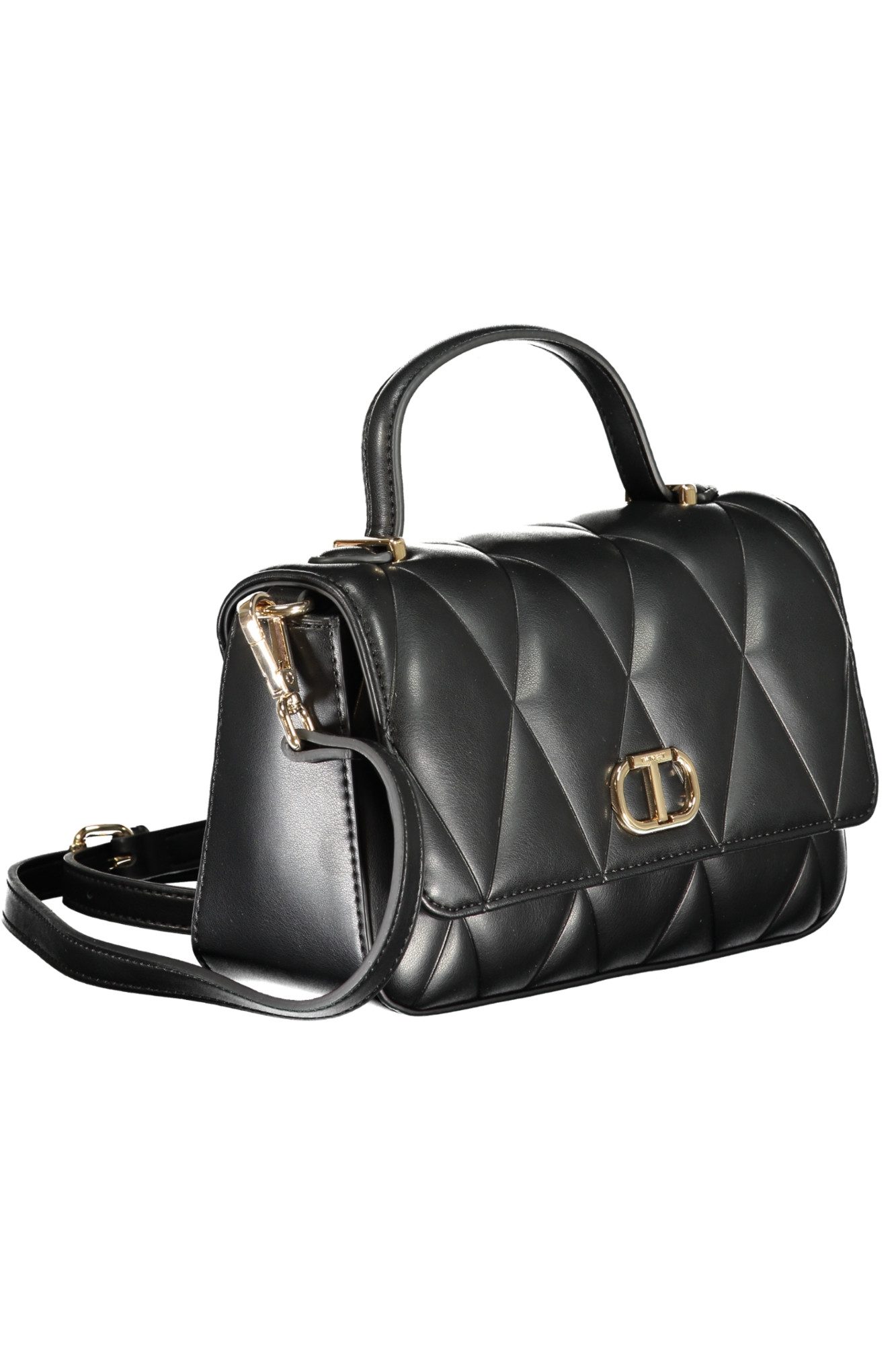 TWINSET Umhängetasche, Elegante schwarze Umhängetasche mit abnehmbarem Schultergurt