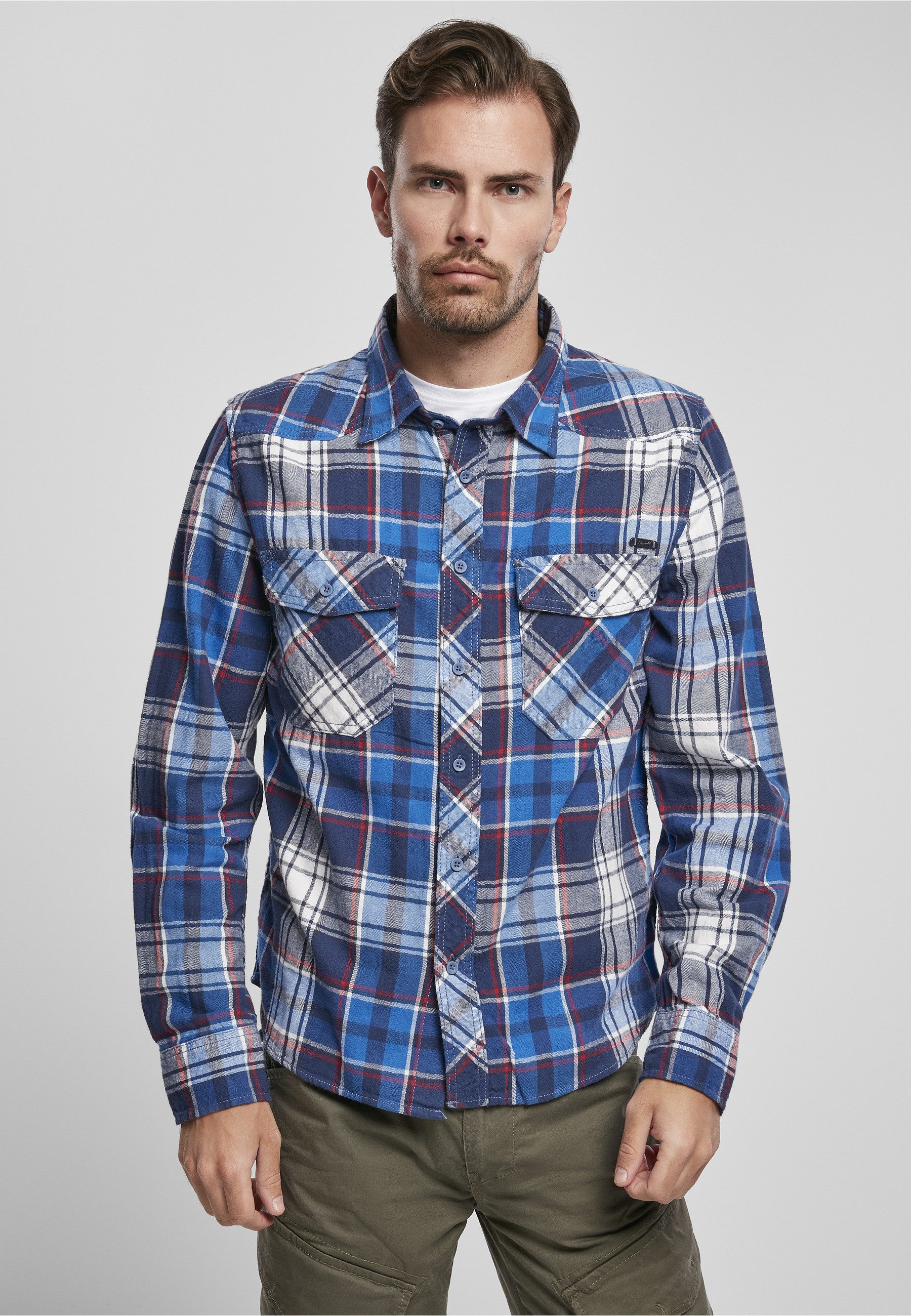 Brandit Langarmhemd Brandit Herren Checked Shirt (1-tlg)