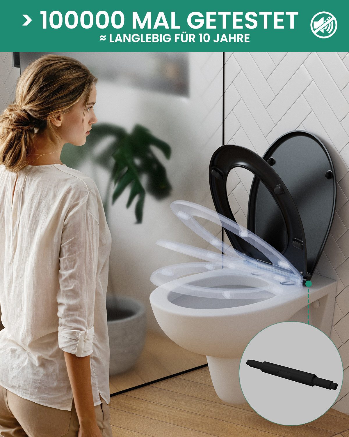 DERW MAX WC-Sitz mit Absenkautomatik Toilettendeckel günstig online kaufen