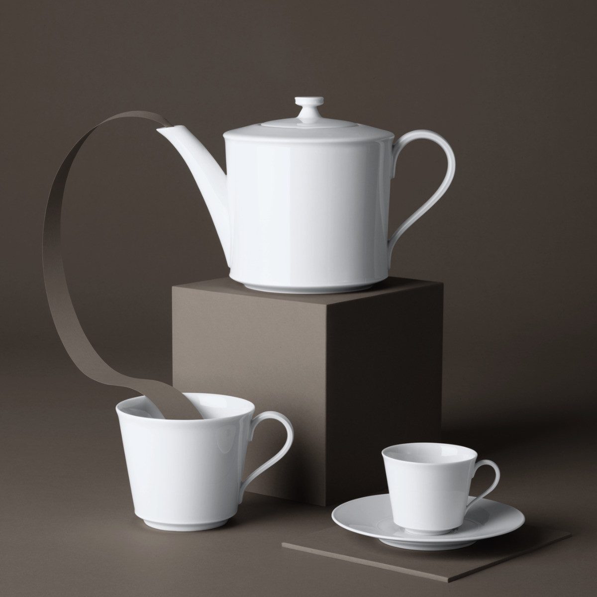 KPM Berlin Frühstücksteller Urania Weiß, 21 cm