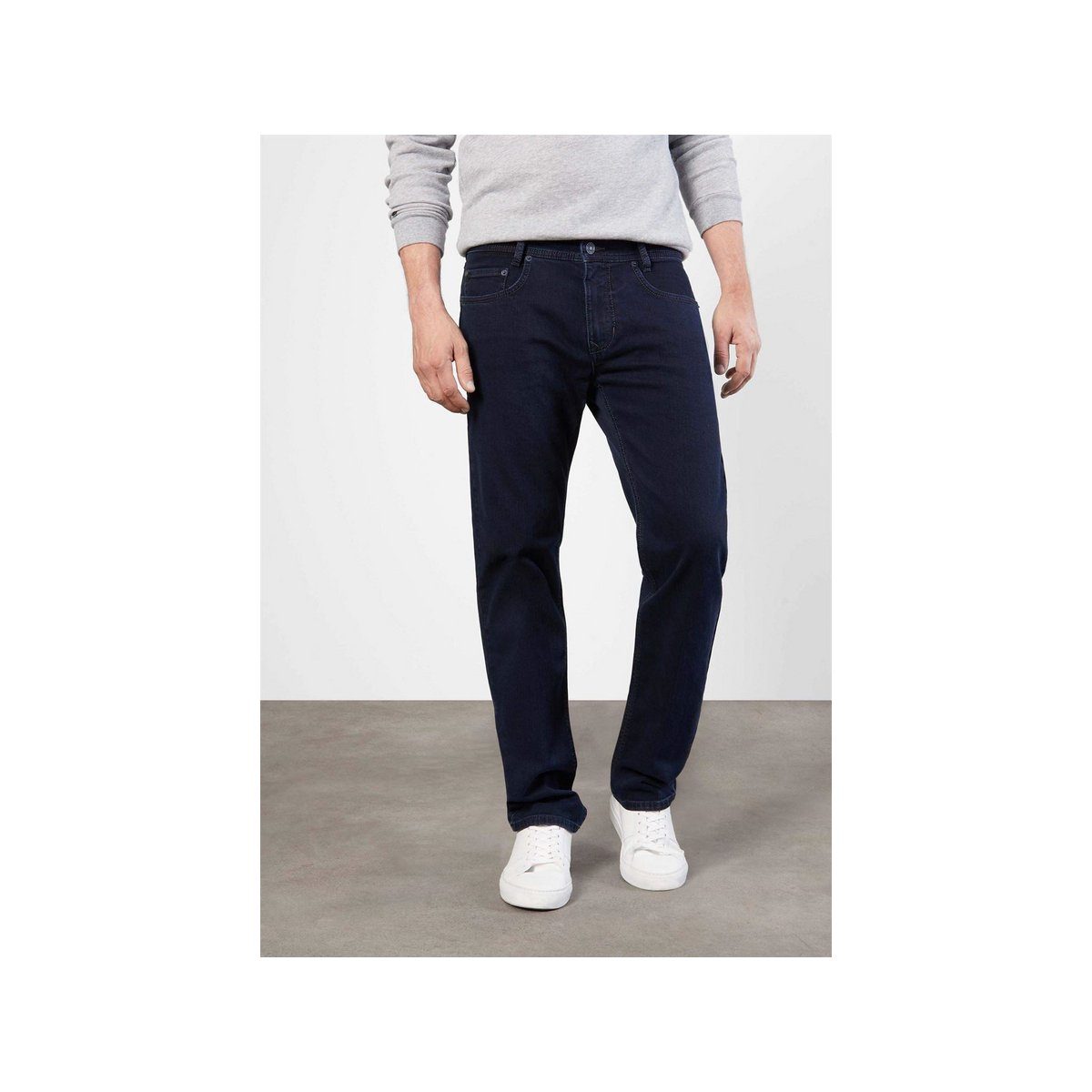 5-Pocket-Jeans blau MAC (1-tlg)