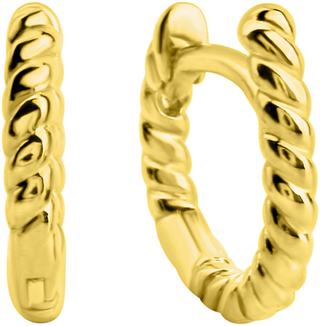 Firetti Paar Creolen Schmuck Geschenk Silber 925 Ohrschmuck Ohrringe Kugeln