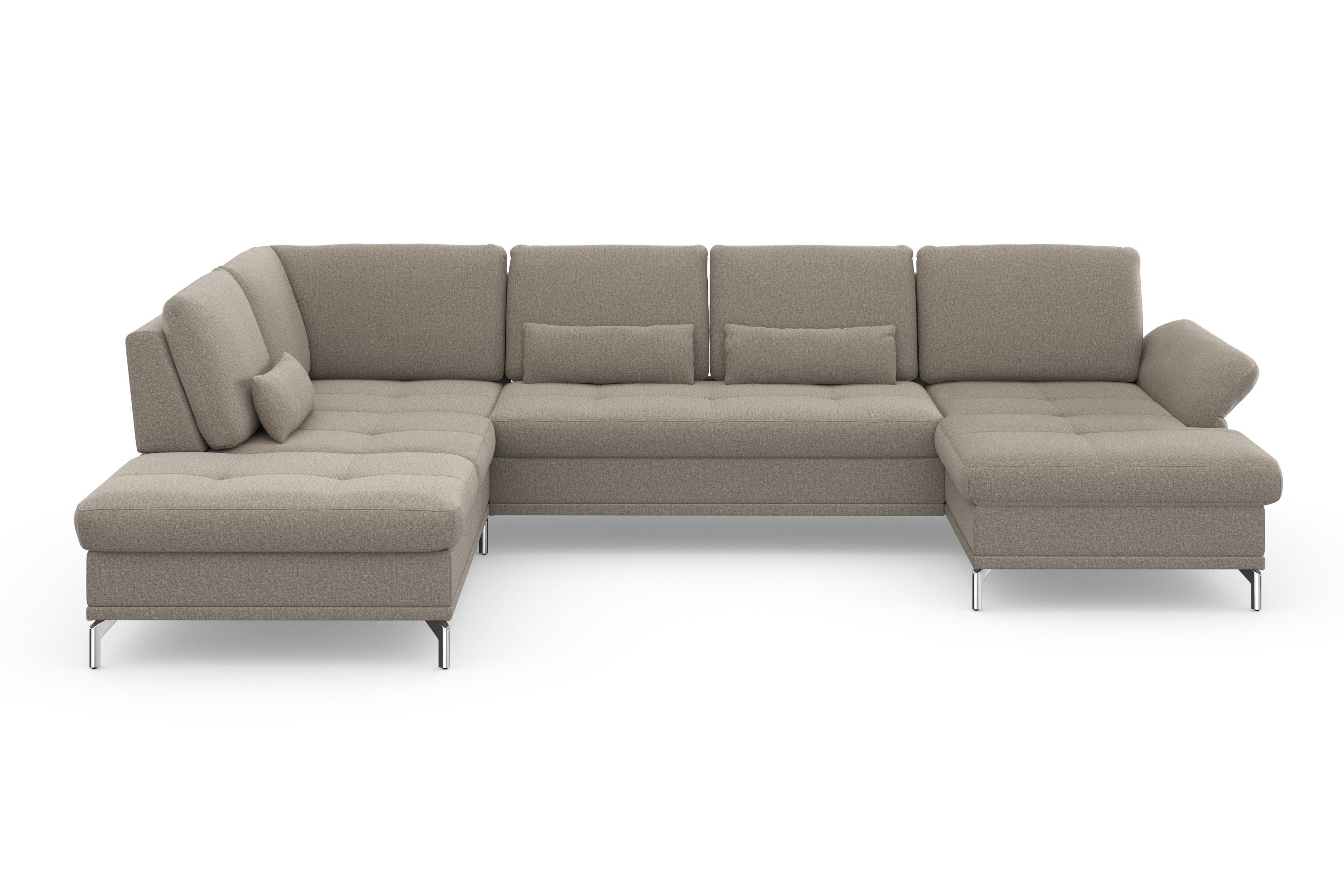 INOSIGN Wohnlandschaft "Palm Beach U-Form" Federkern, mit Sitztiefenverstel günstig online kaufen