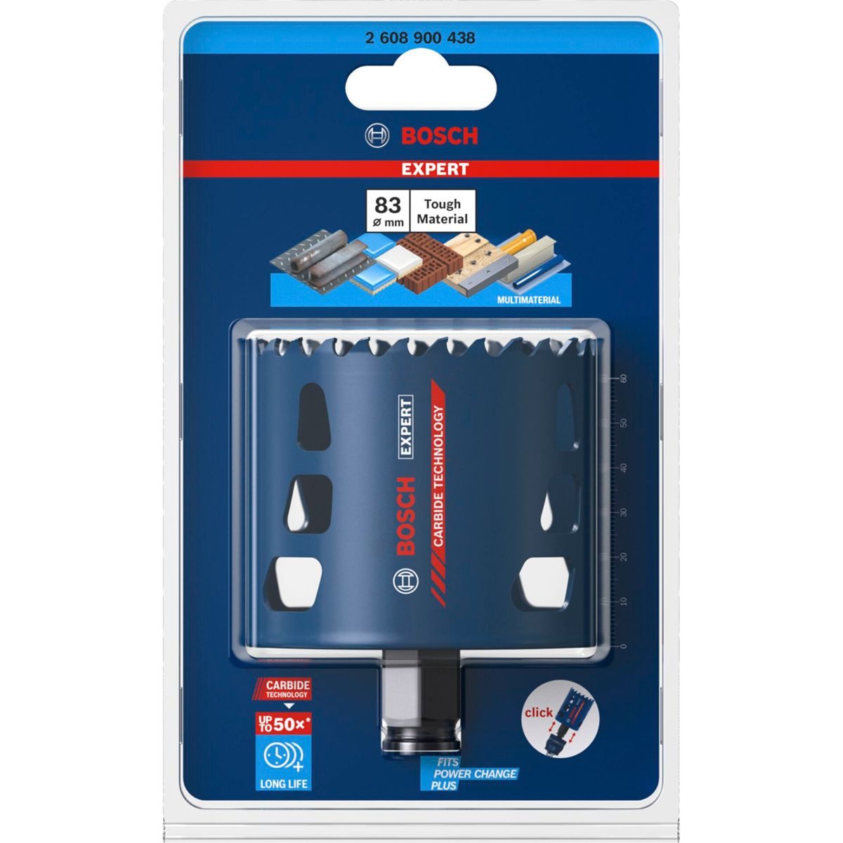 BOSCH Kernbohrer EXPERT ToughMaterial Lochsäge 83mm