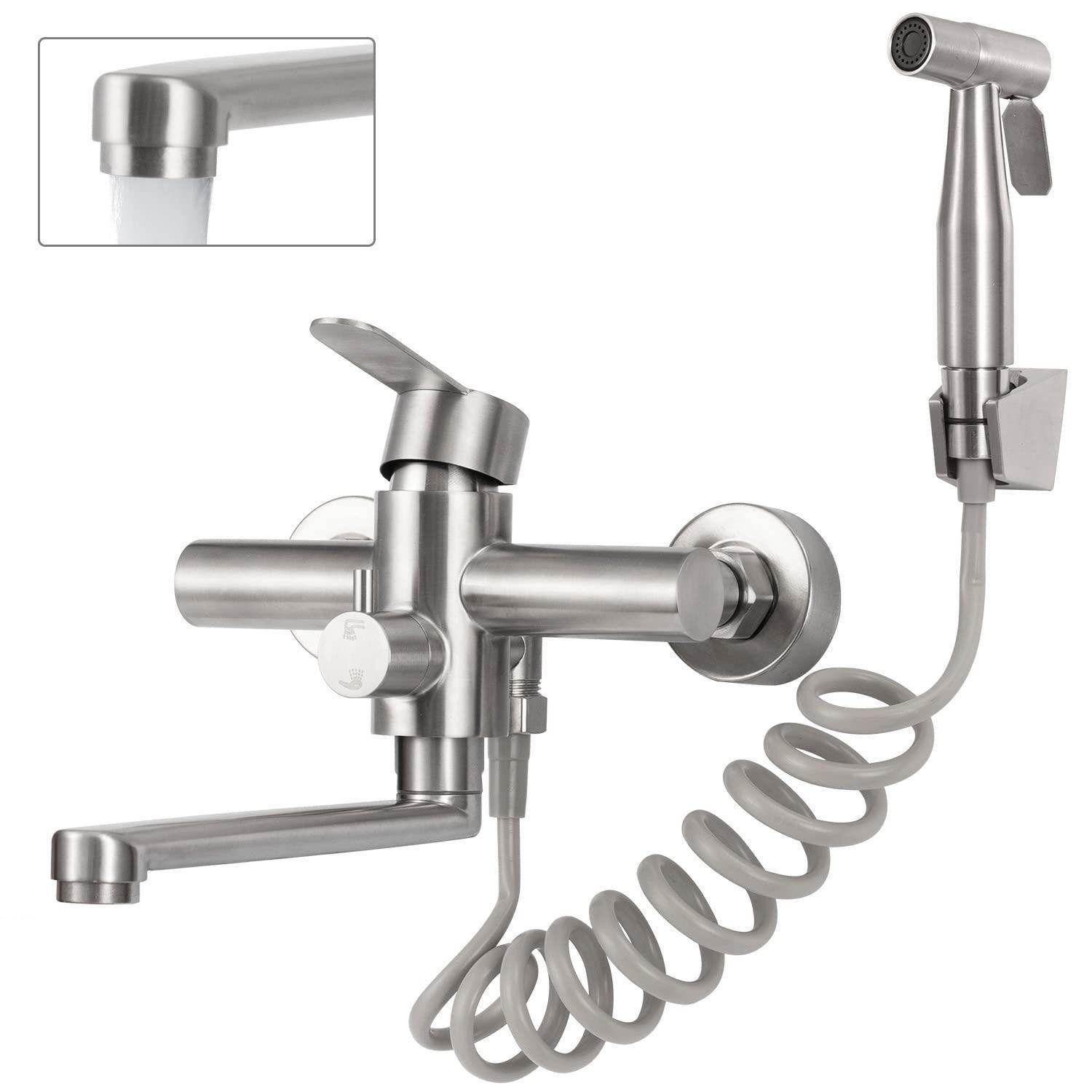 LuxusKollektion Unterputzarmatur Küche Wandarmatur mit Spritzpistole (1-St)