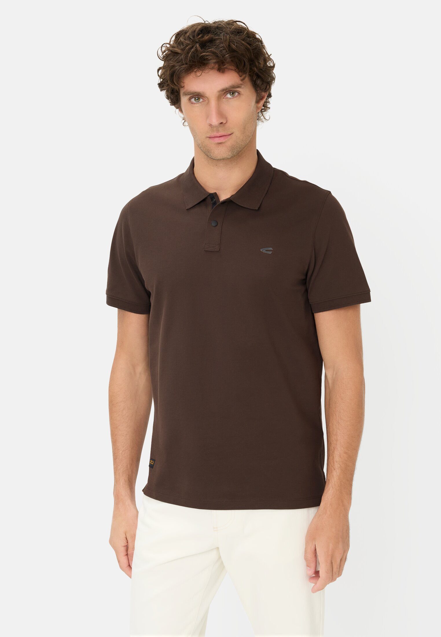 Poloshirt mit Druckknöpfen Kurzarm