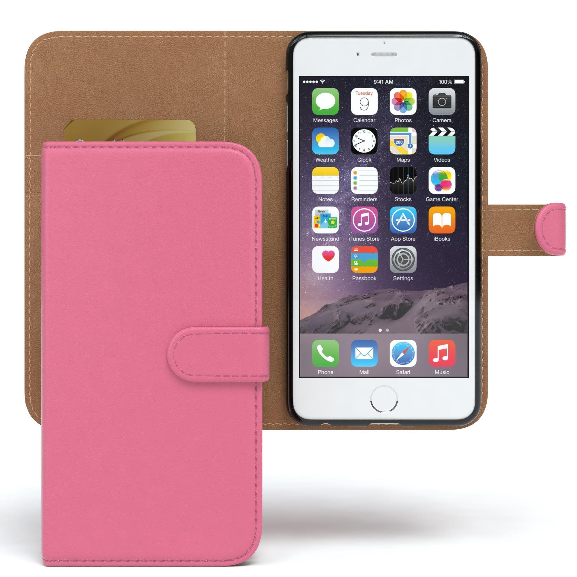 EAZY CASE Handyhülle Bookstyle Farbig für Apple iPhone 6 / iPhone 6s, Schutzhülle mit Standfunktion Kartenfach Handytasche aufklappbar Etui