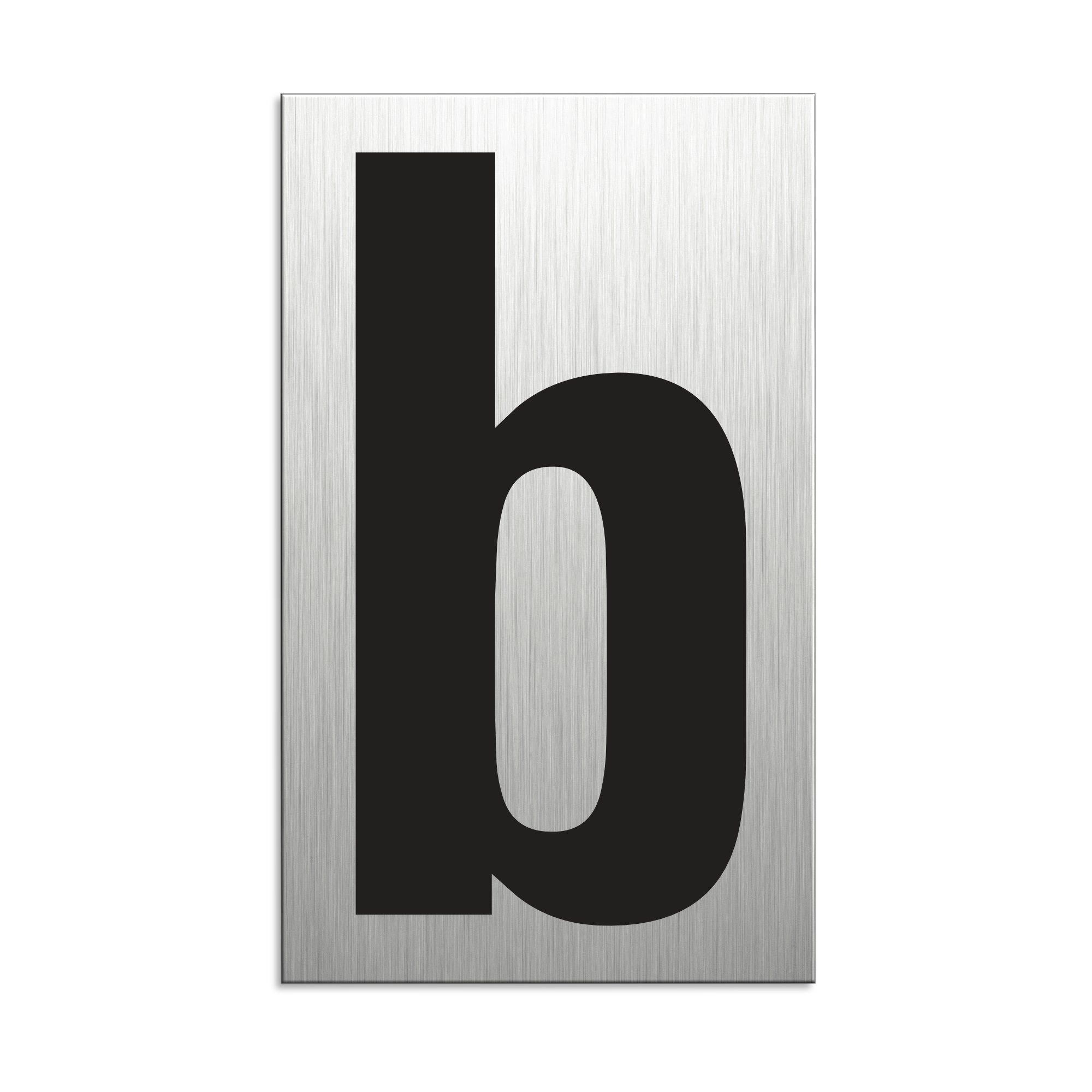 OFFORM DESIGN Hinweisschild Zahl Nummer beliebig kominierbar Aluminium selbstklebend 100x60 mm