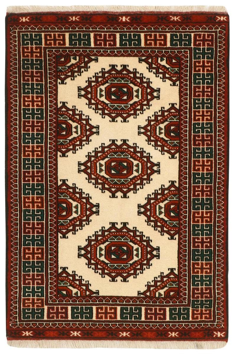 Orientteppich Turkaman 80x123 Handgeknüpfter Orientteppich / Perserteppich, Nain Trading, rechteckig, Höhe: 6 mm