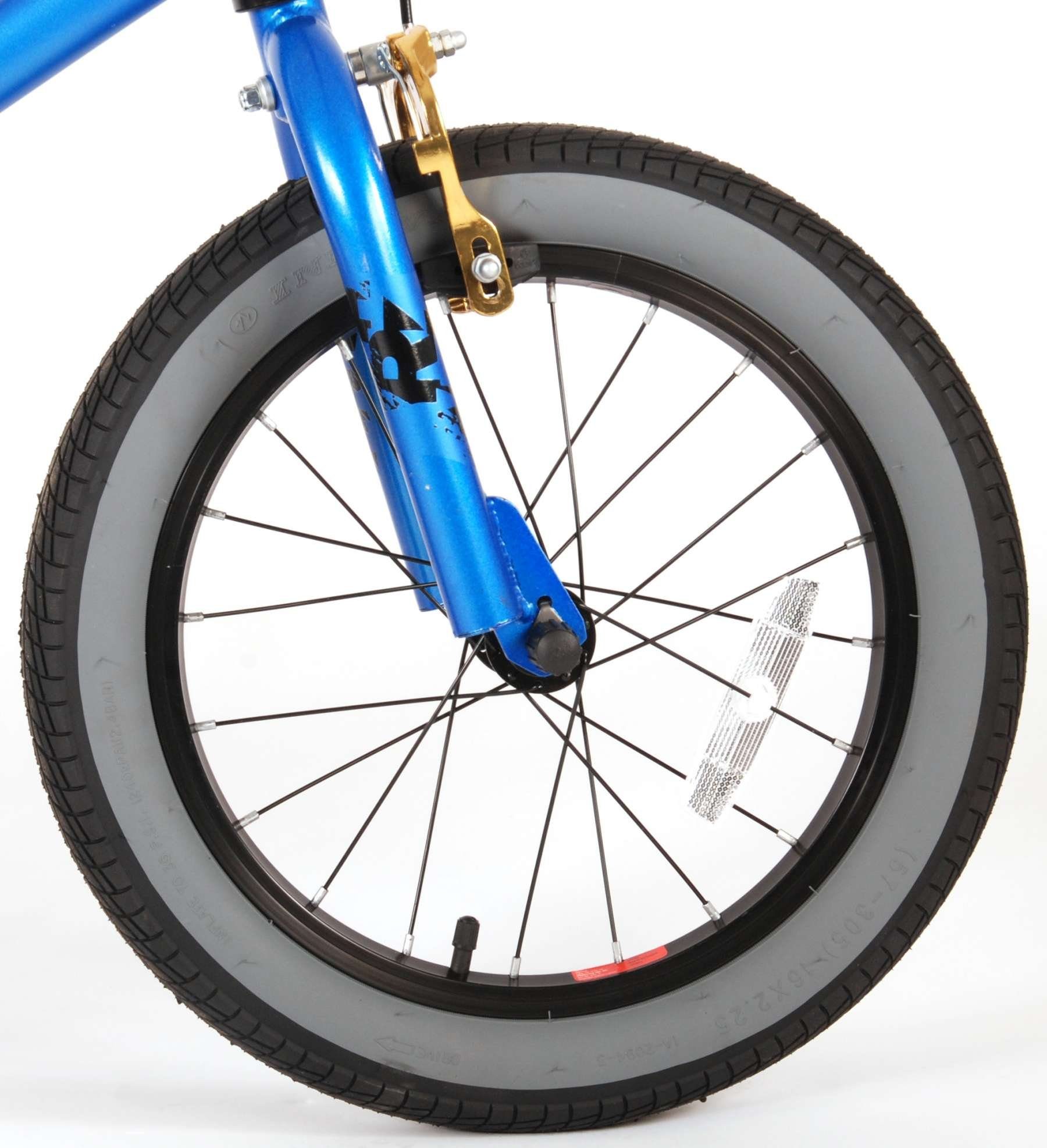 Volare Kinderfahrrad 7 weiß Cross-bike / blau Alter: Jahre, zwei • Jungen 18 - BMX • Handbremsen • Zoll 4