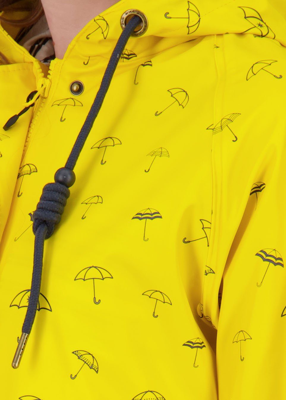 ankerglut Regenjacke Friesennerz #ankerglutbucht Regenmantel, Longjacket auch in Großen Größen erhältlich – Bild 4 von 5