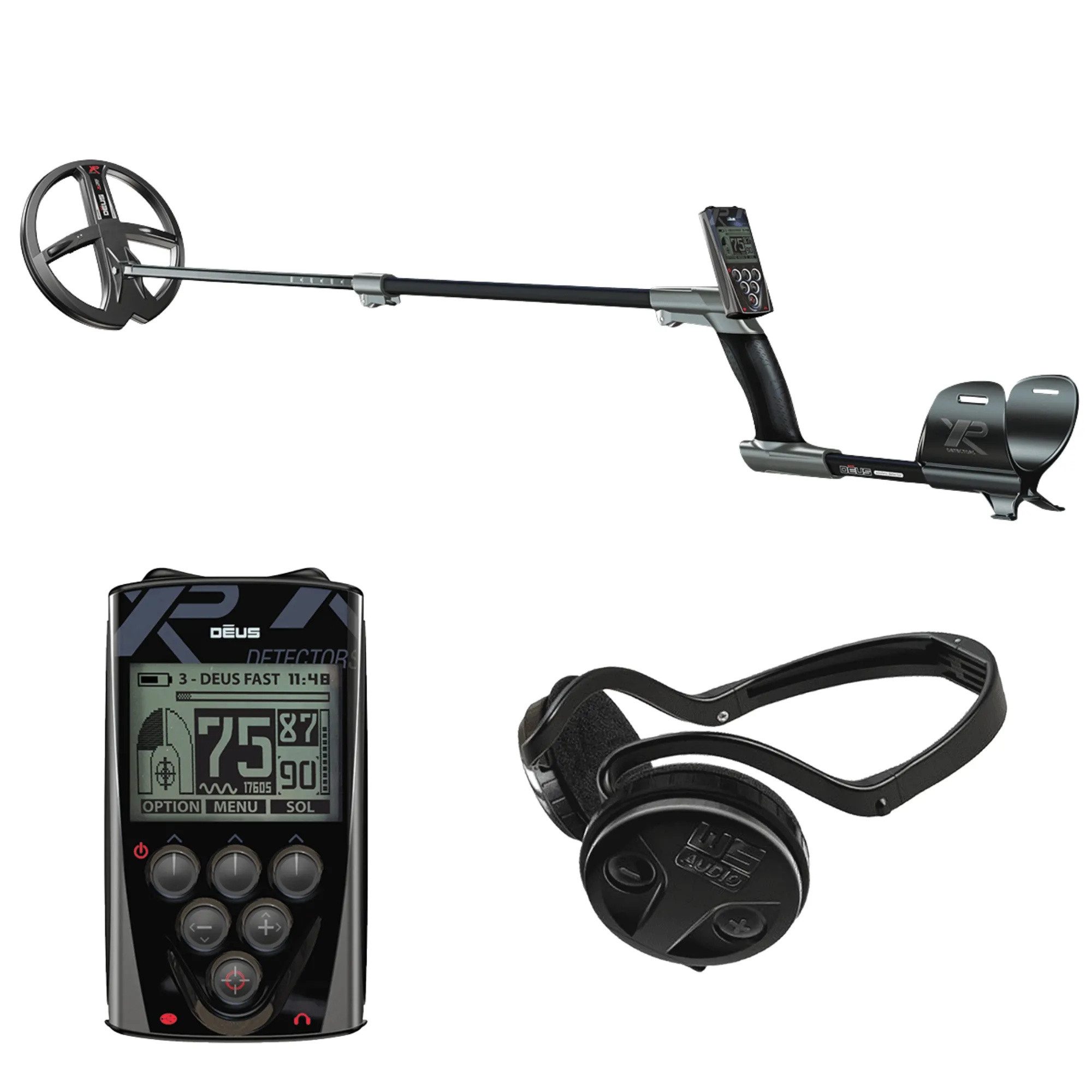 XP Metal Detectors Metalldetektor DEUS X35 22 RC + WSA Kopfhörer (DEUS-22X35RCWSGE)