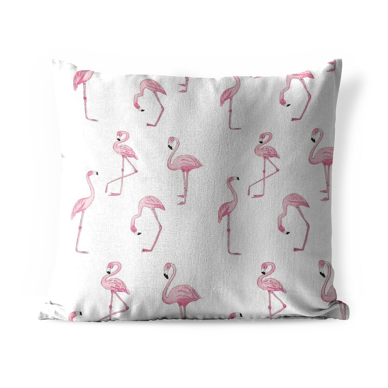 MuchoWow Dekokissen Muster mit rosa Flamingos, Kissenbezüge, Kissenhülle, Dekokissen, Dekokissenbezug, Outdoor