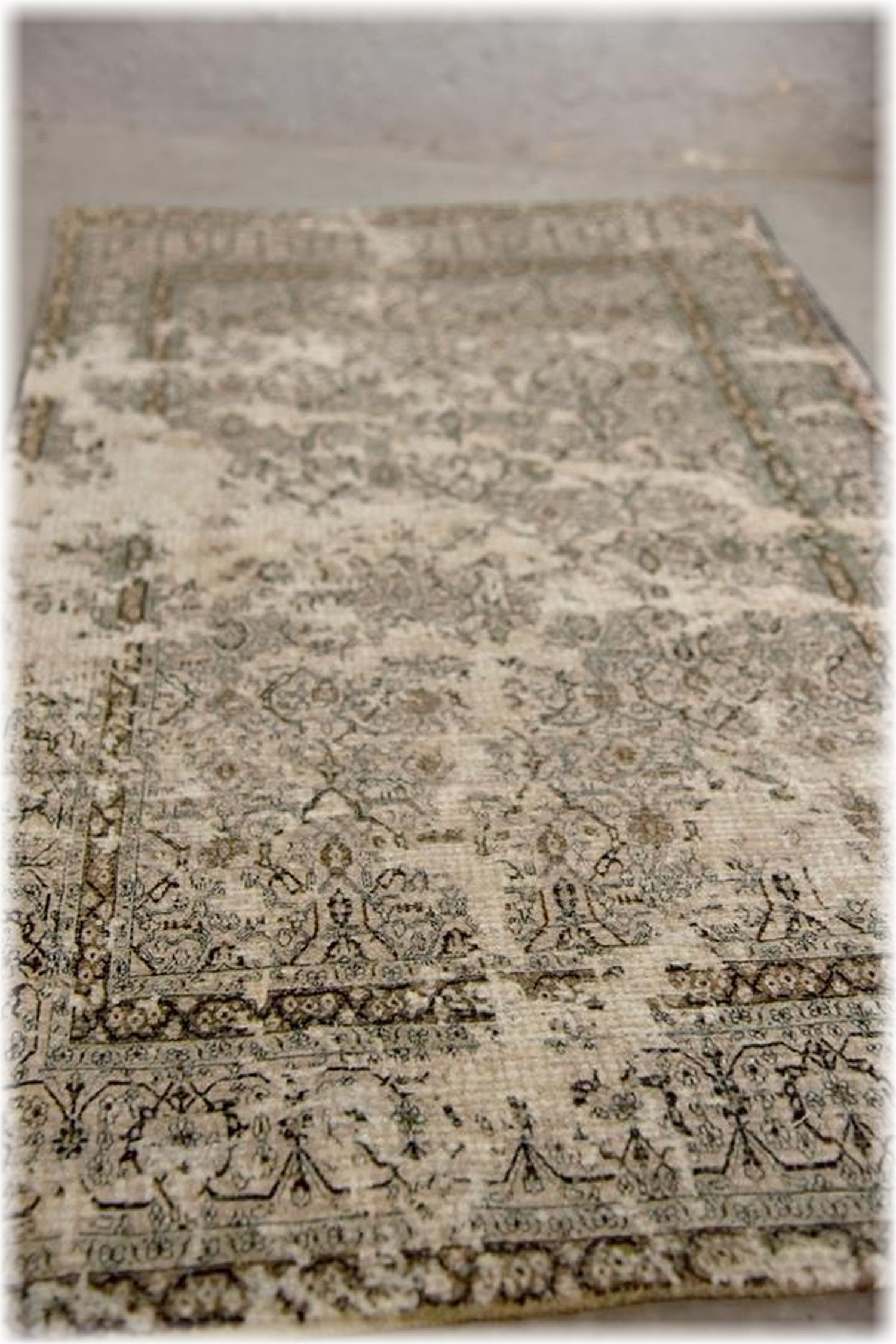 Jeanne d´Arc living Designteppich Teppich Vintage Used Look Creme Grau 120x180 oder 70x140cm, Gewebte Struktur mit dekorativer Vintage Optik und Used Look Charakter